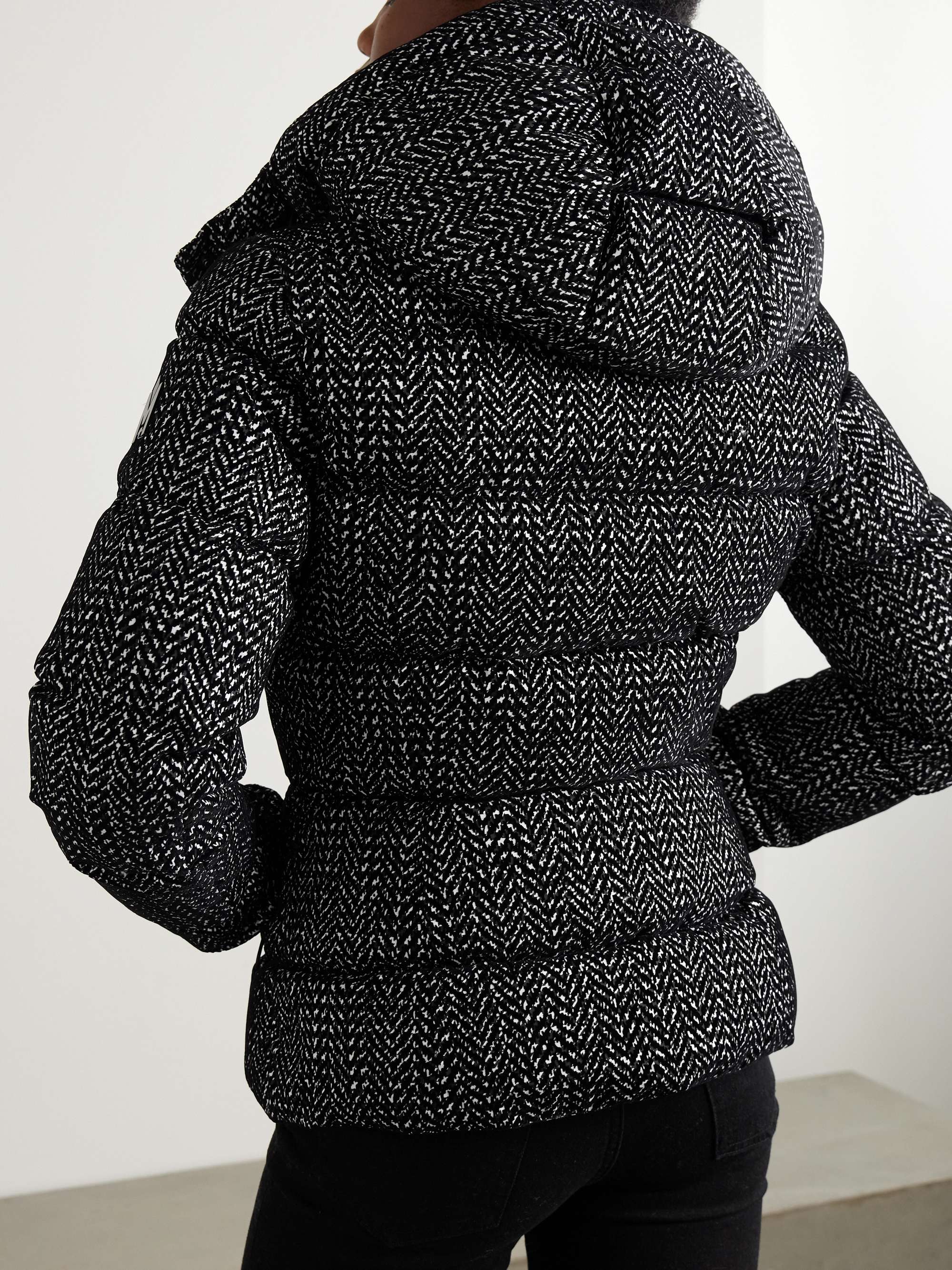 MADALYN-FLP hooded quilted flocked shell jacket view