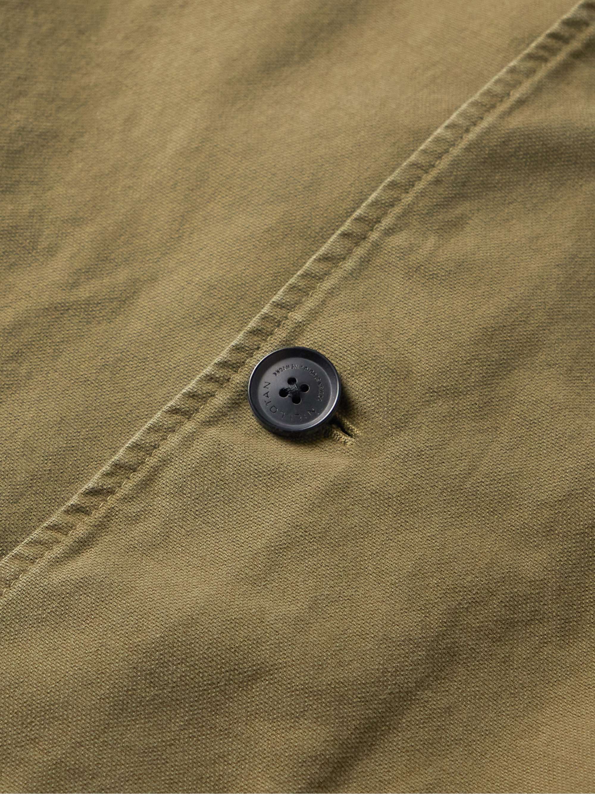 Ronnoc Garment-Dyed Cotton-Canvas Overshirt view