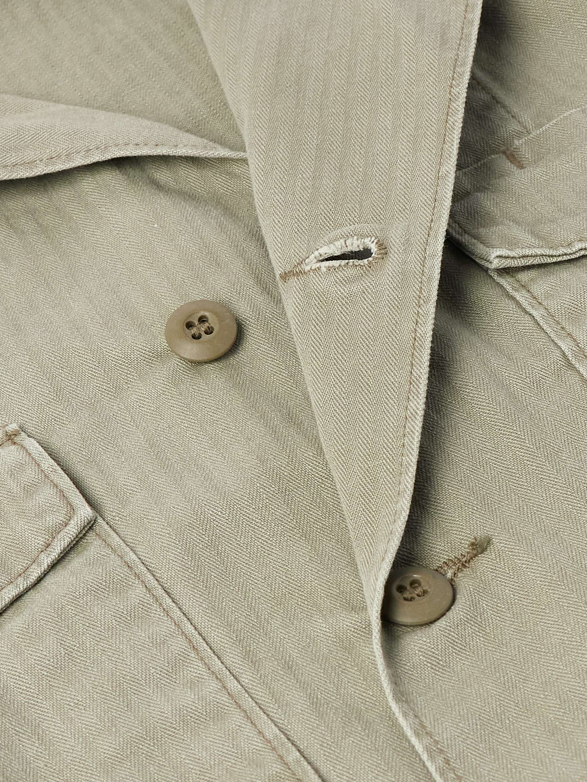 Herringbone Cotton-Canvas Shirt Jacket view