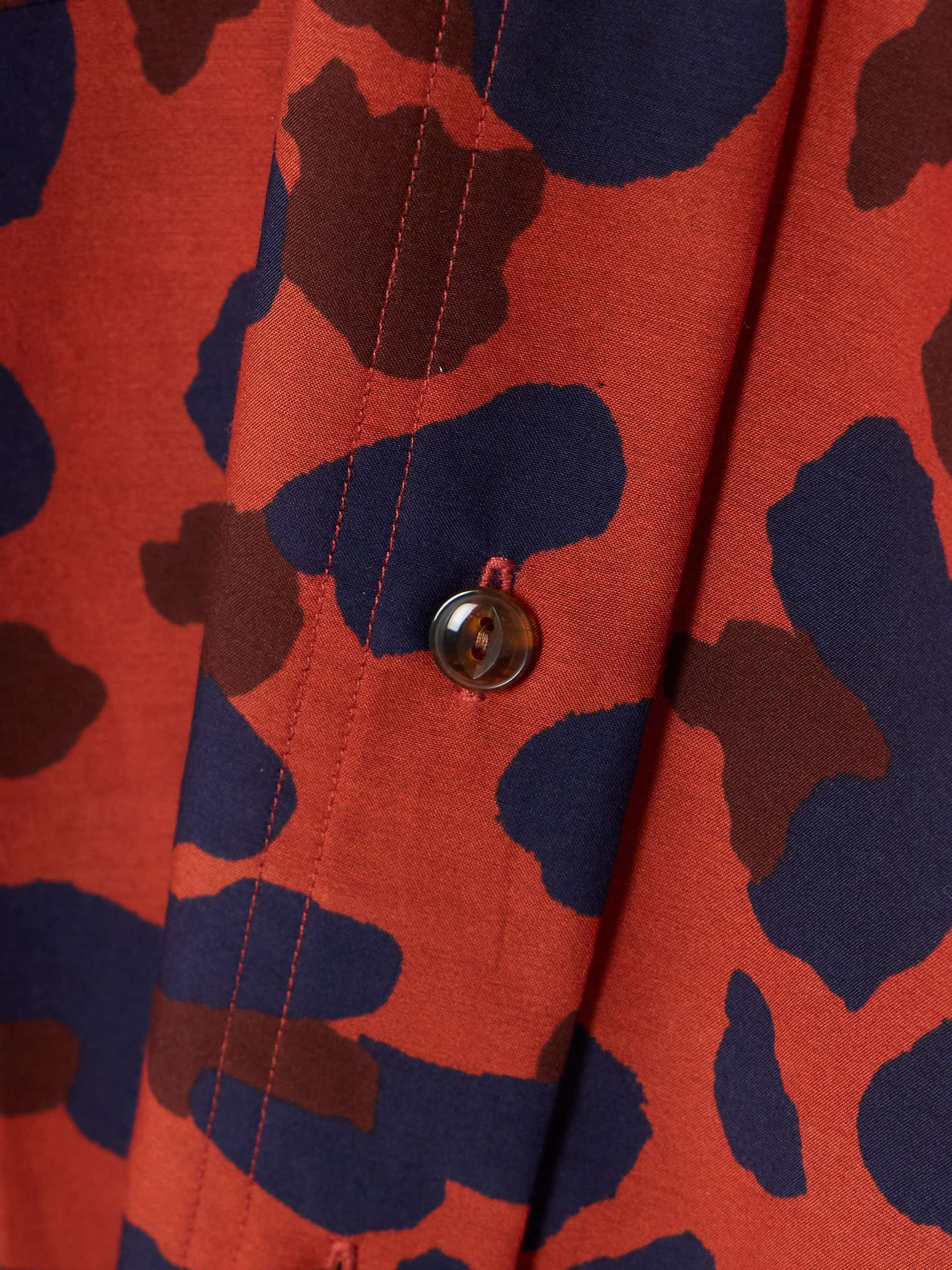 Récifs printed cotton and silk-blend shirt view