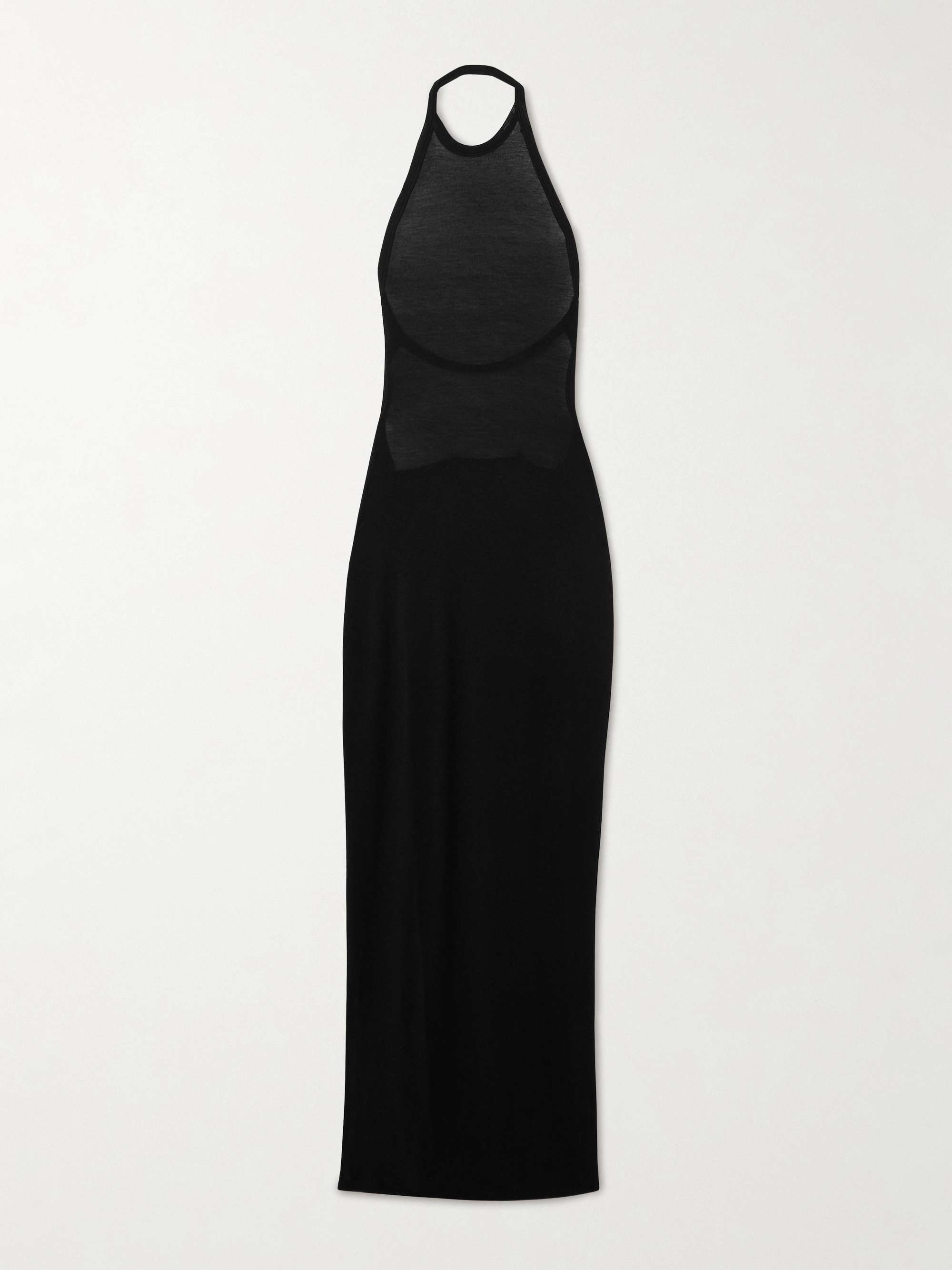 Open-back stretch-jersey halterneck maxi dress view