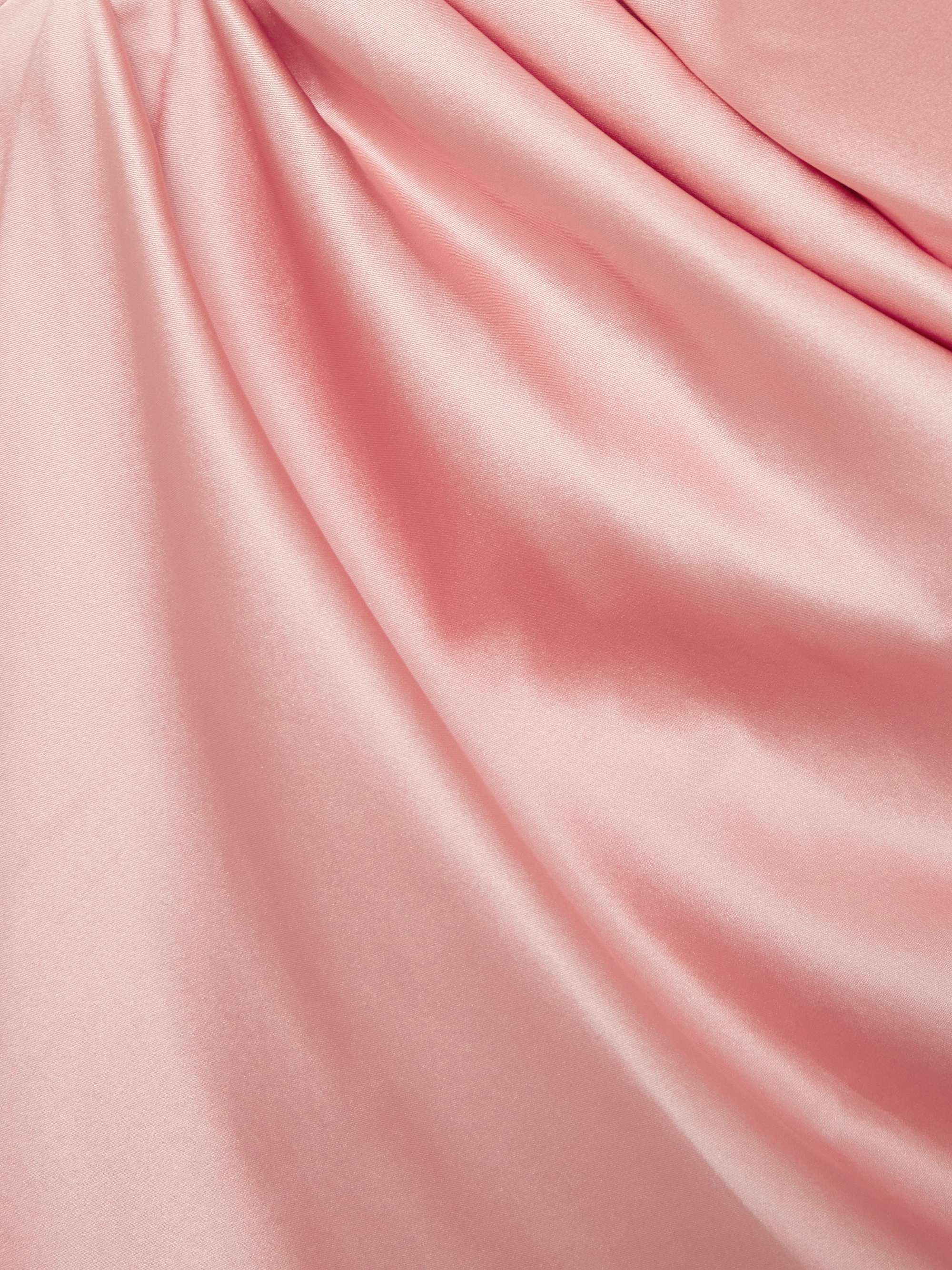 Phare draped silk-blend midi dress view