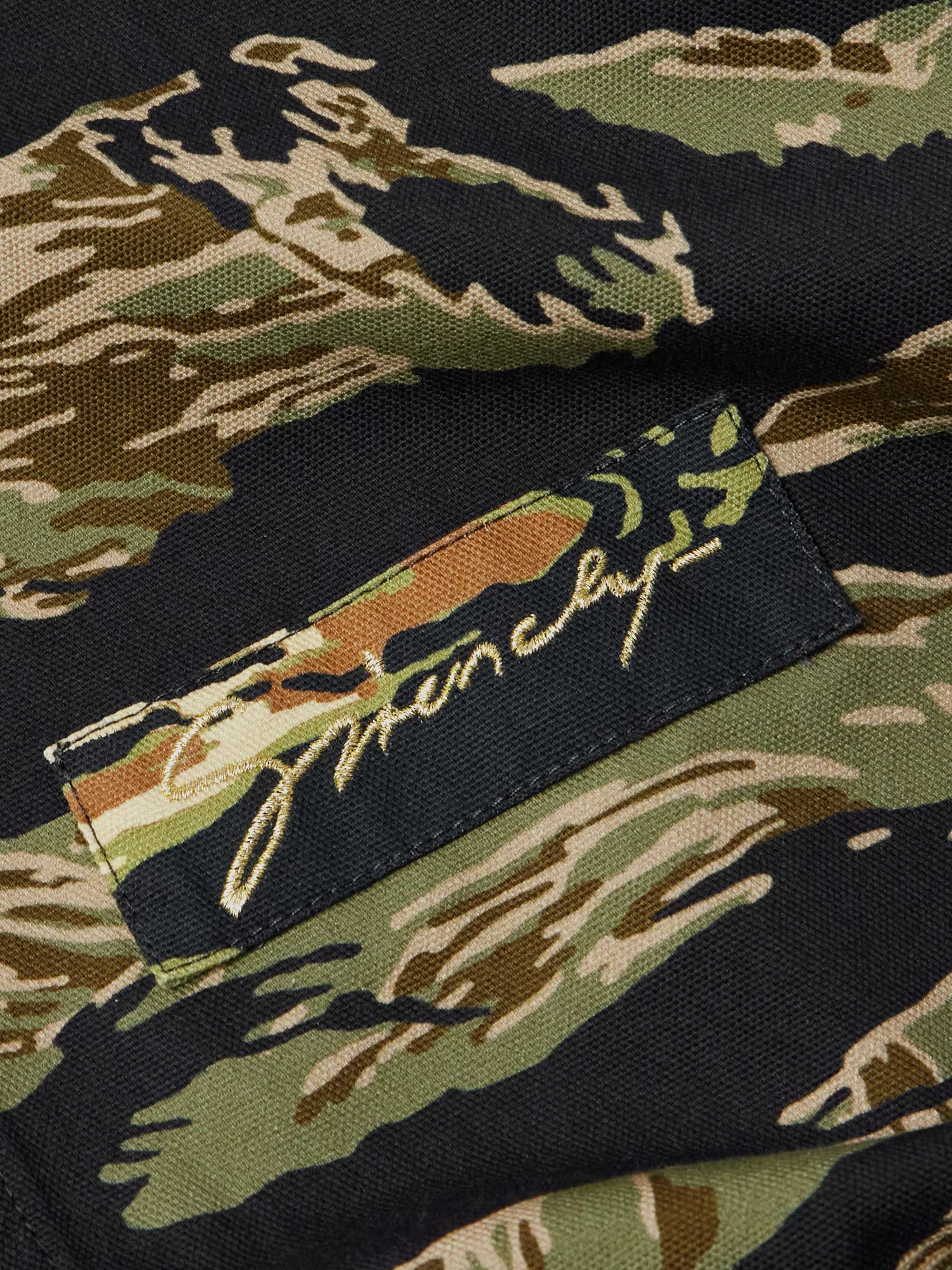 Camouflage-Print Cotton-Canvas Hooded Jacket view