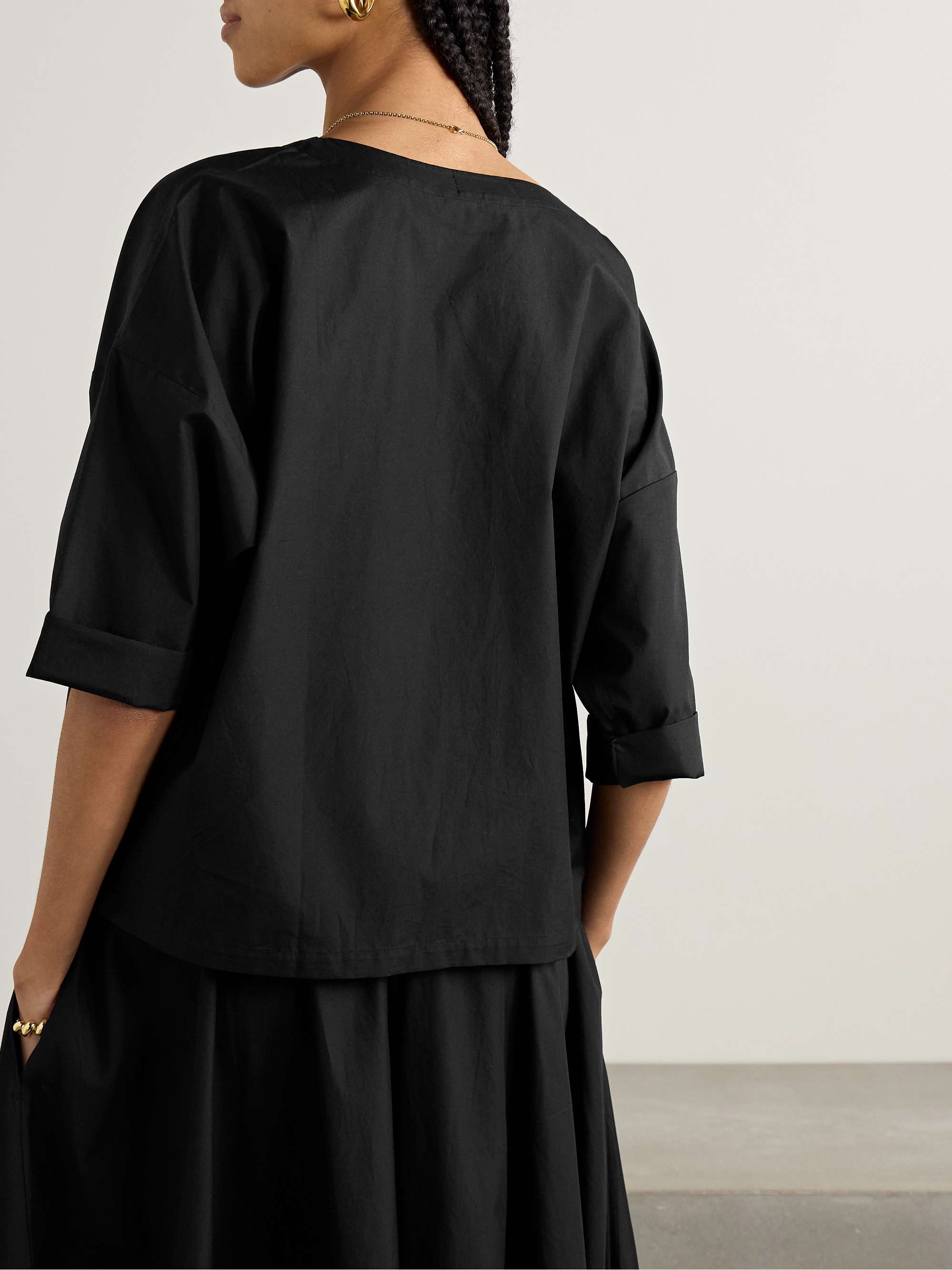 Saria cotton-poplin T-shirt view