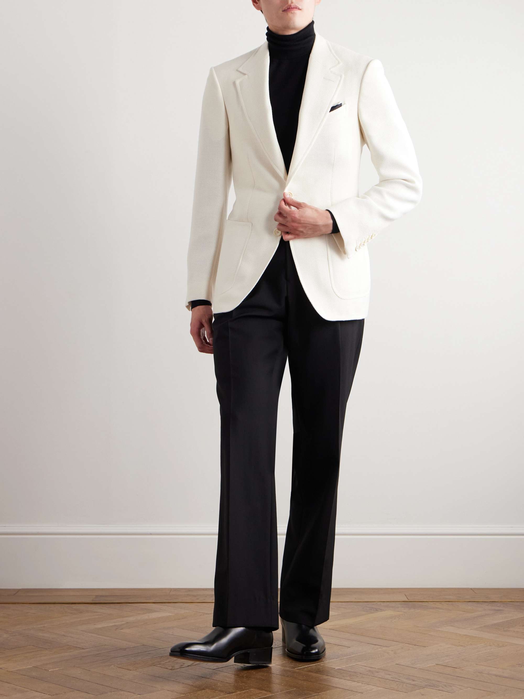 Shelton Wool, Mohair, Silk and Linen-Blend Blazer view