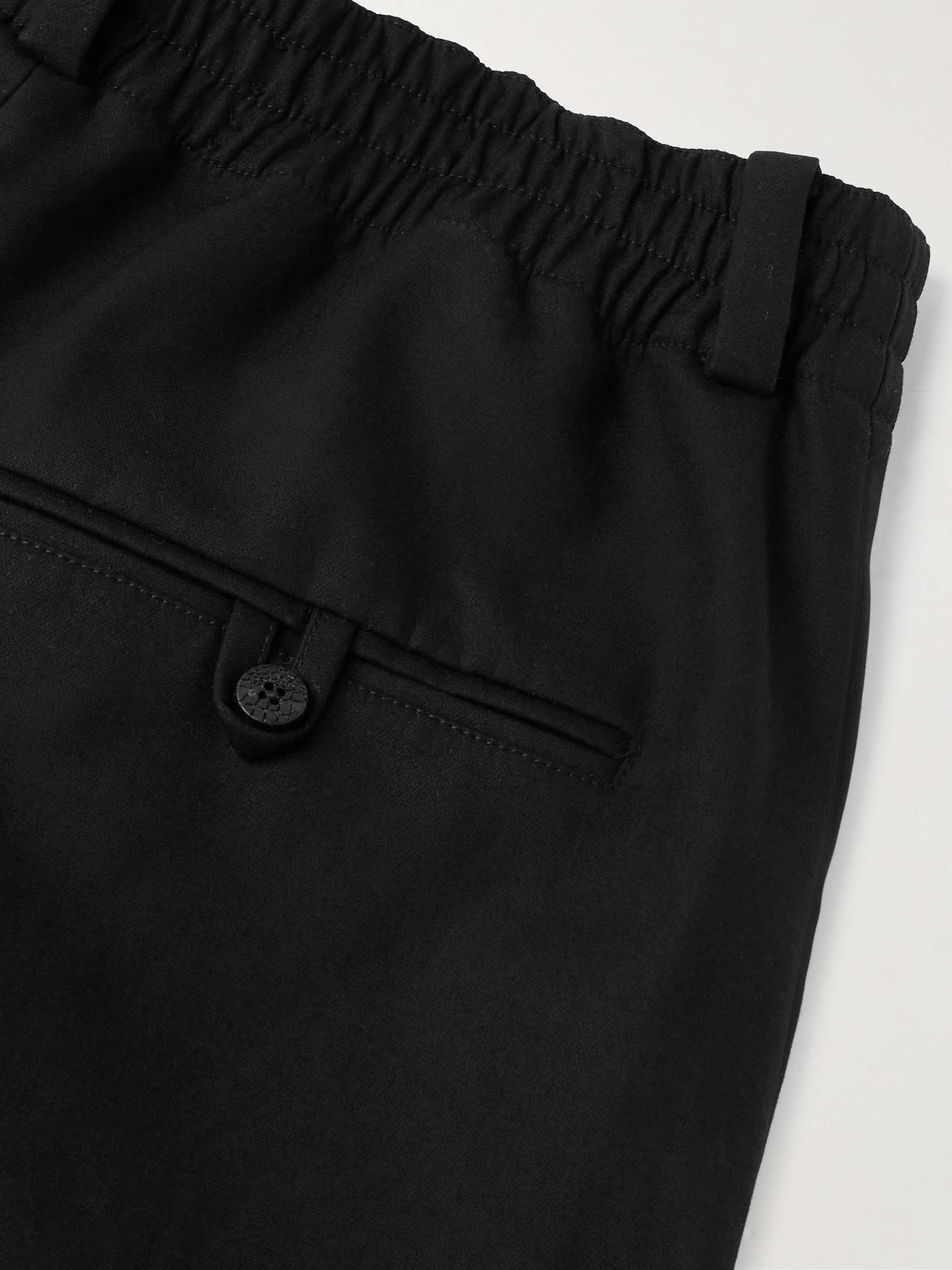 Croisière Tapered Pleated Cotton Trousers view