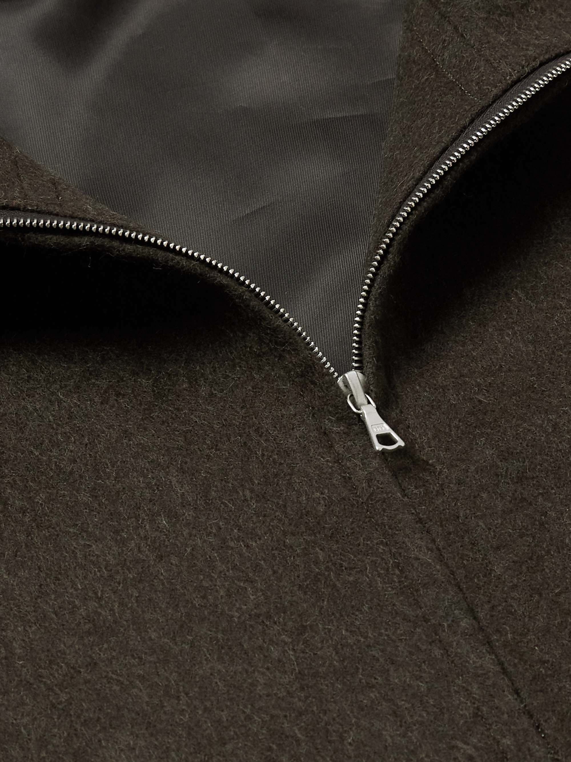 Oversized Camel Hair Blouson Jacket view