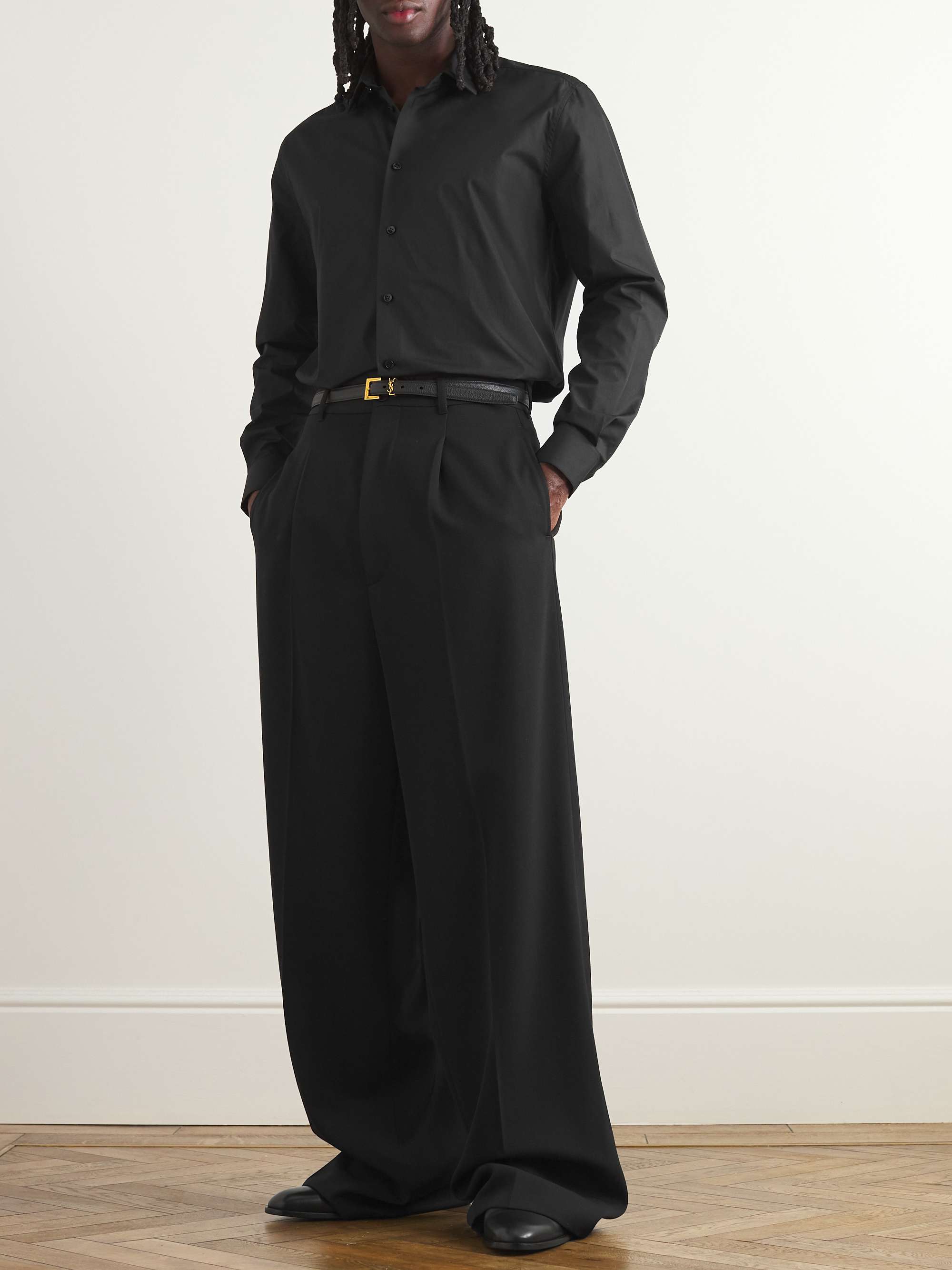 Slim-Fit Cotton Shirt view
