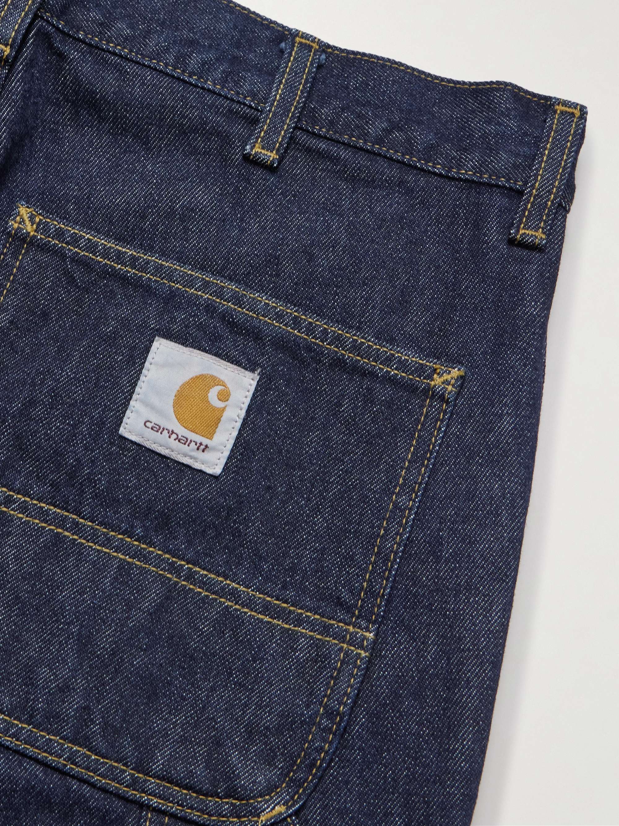 Double Knee Straight-Leg Panelled Jeans view