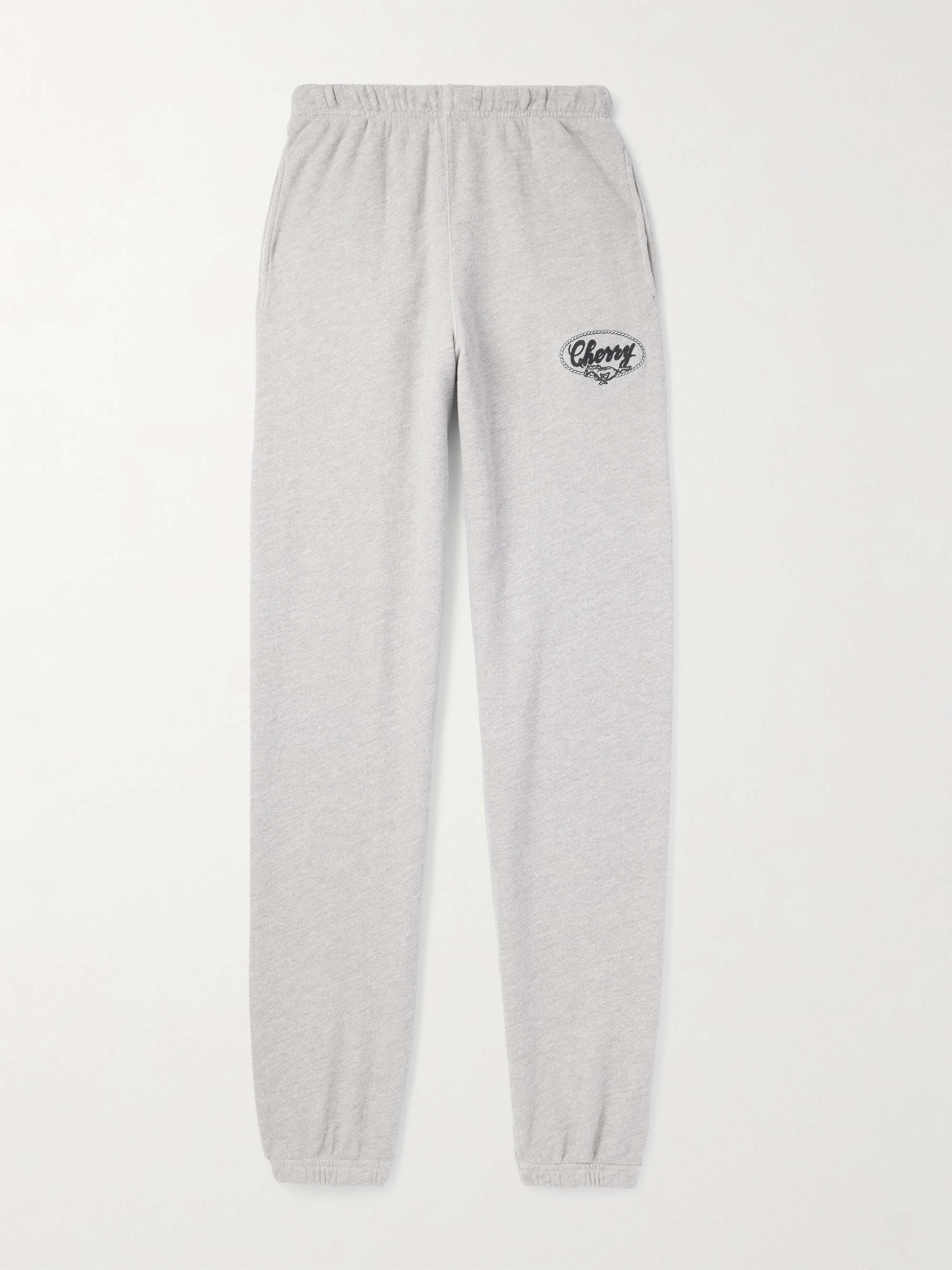 Horse Power Logo-Embroidered Cotton-Jersey Sweatpants view