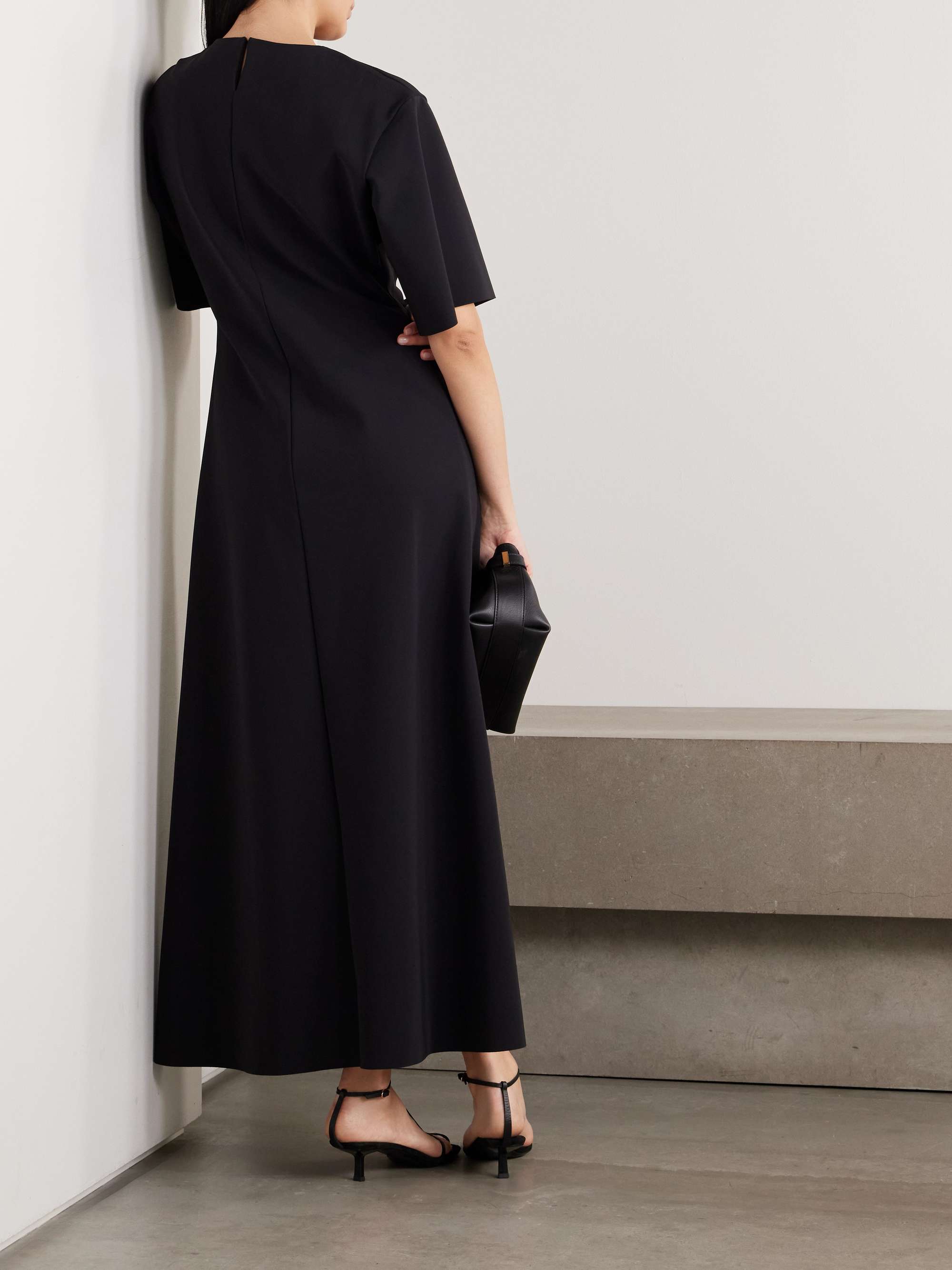 Recycled stretch-scuba maxi dress view
