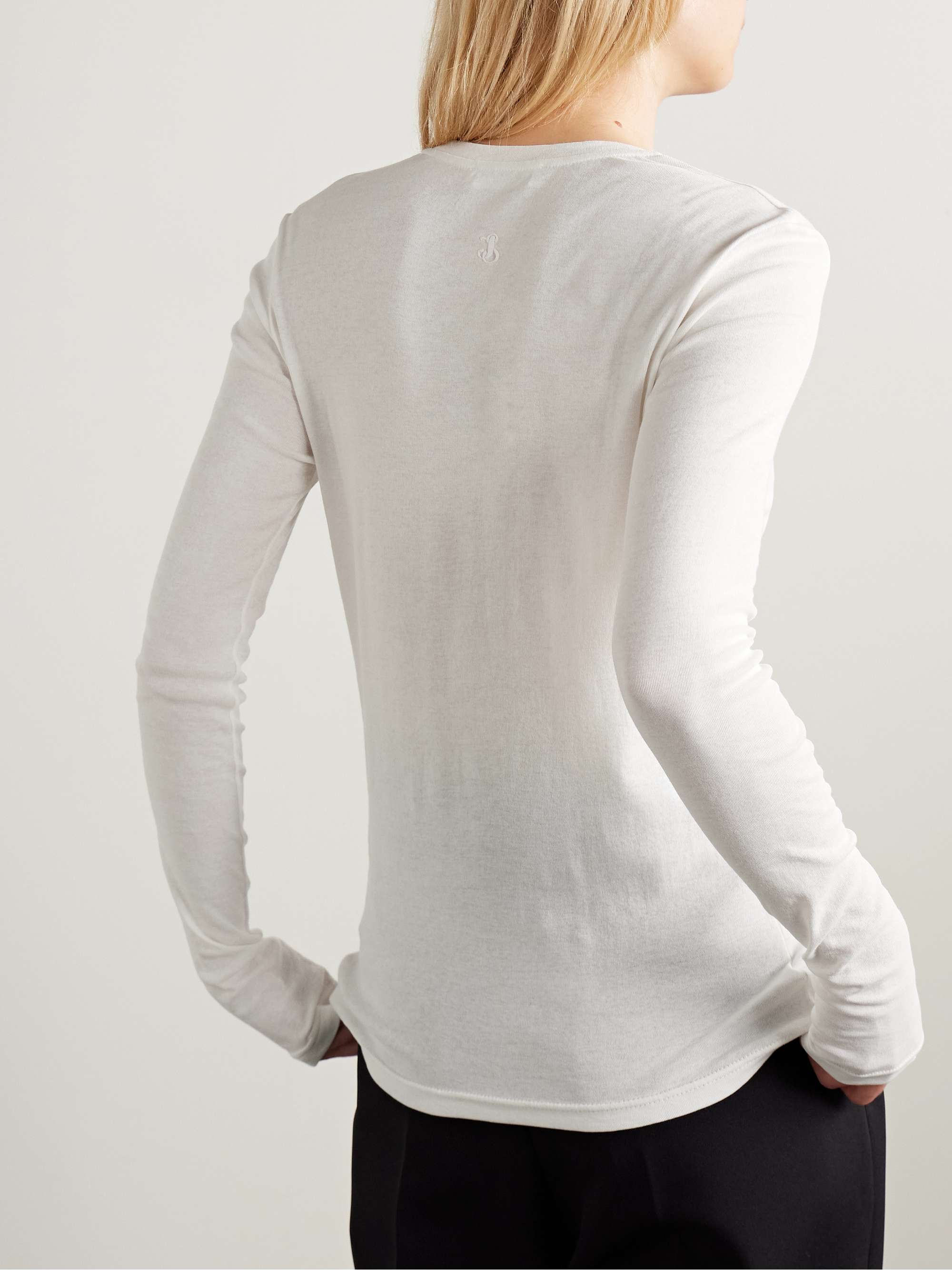Set of three cotton-jersey tops view