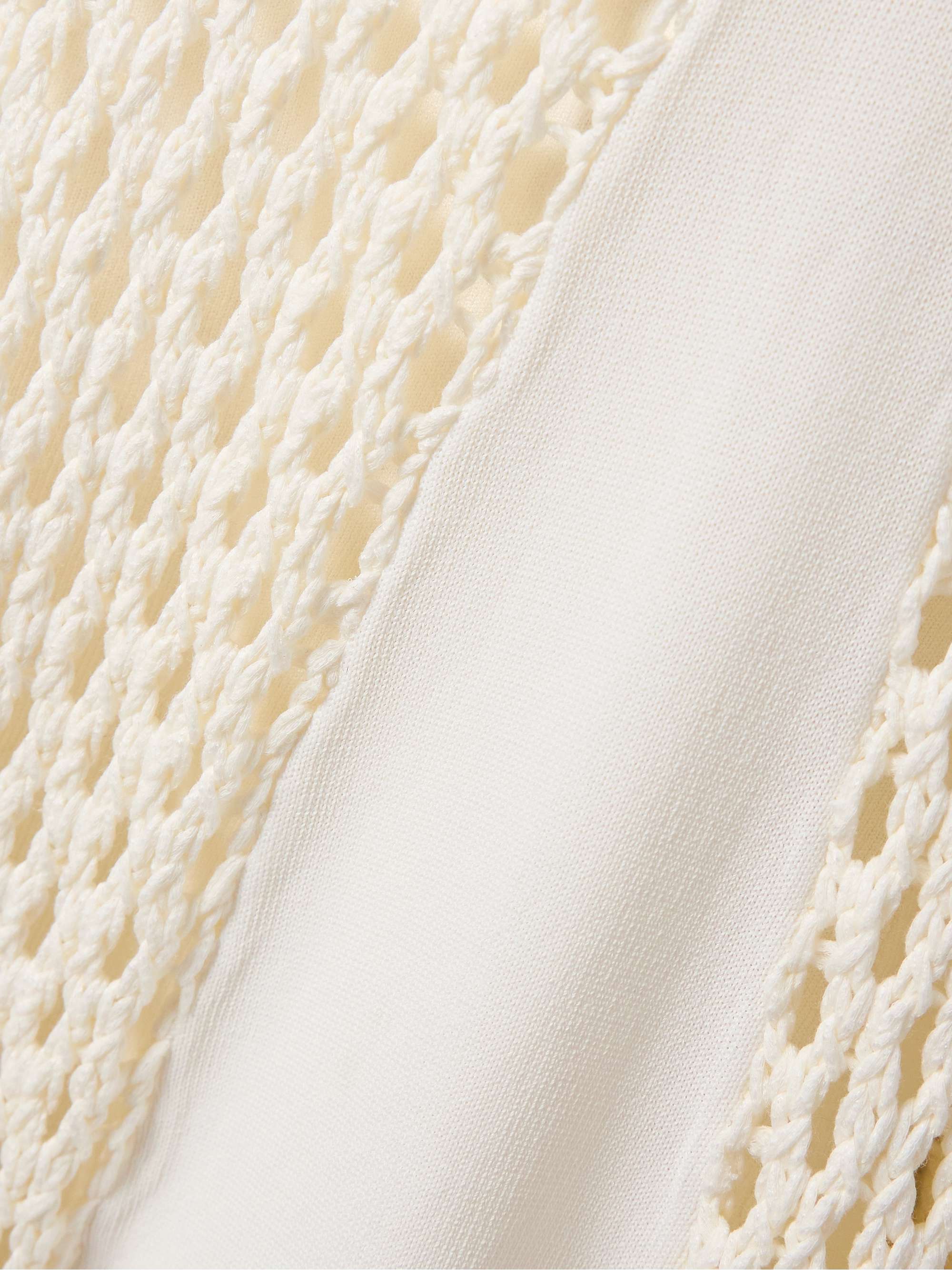 Anansi paneled crocheted and stretch-knit maxi dress view