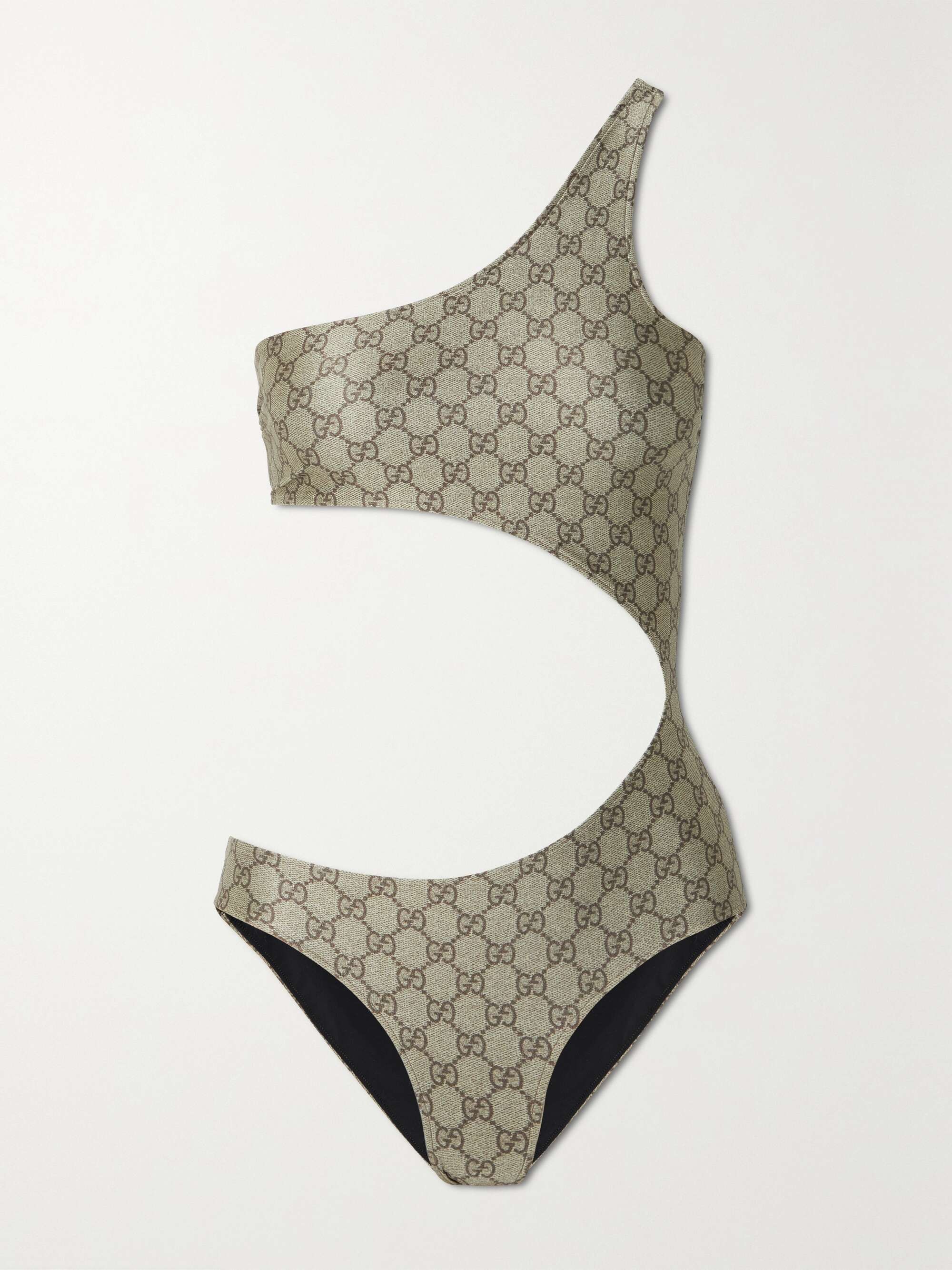 One-shoulder cutout swimsuit view