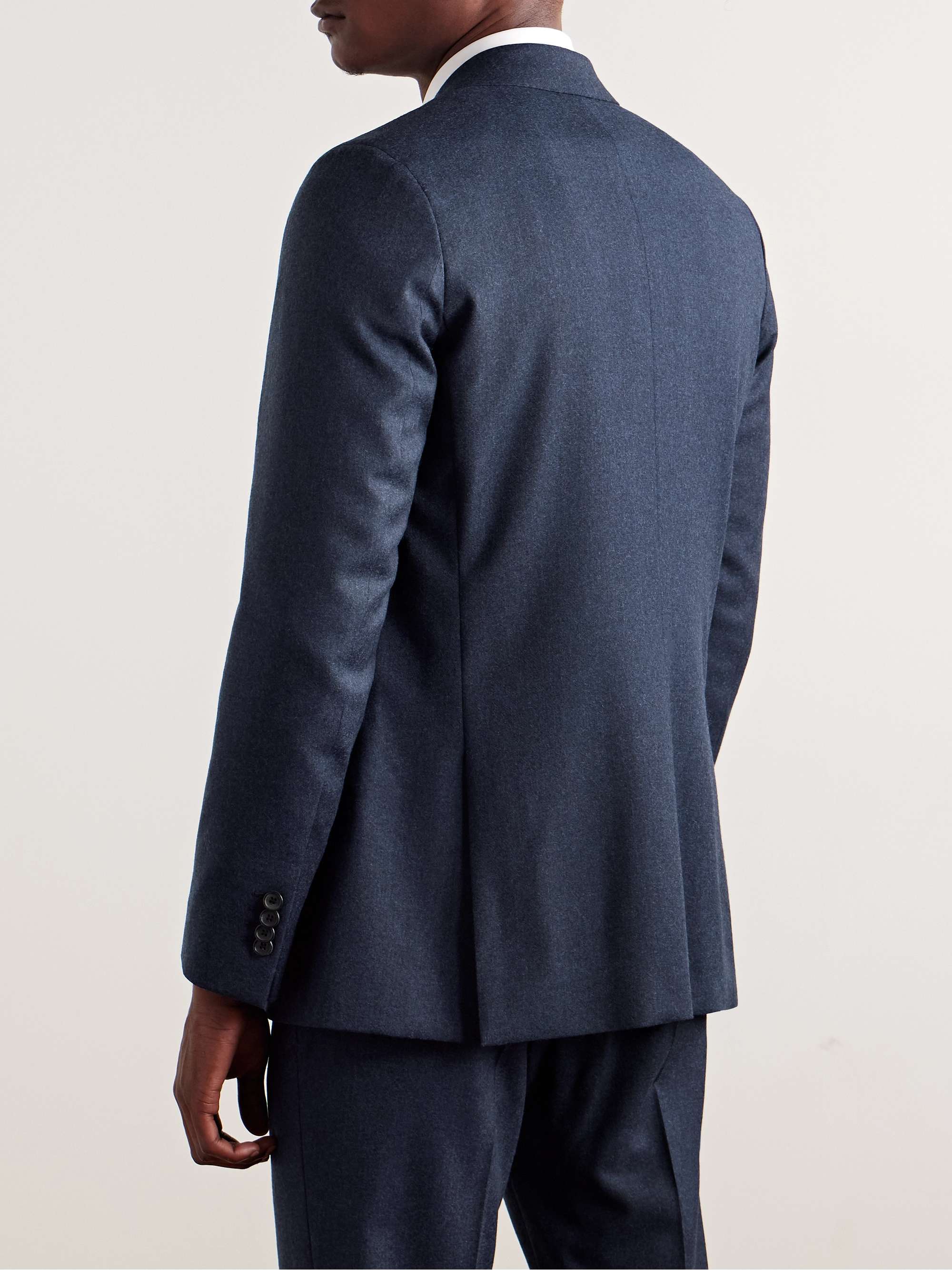 Wool and Cashmere-Blend Flannel Suit Jacket view