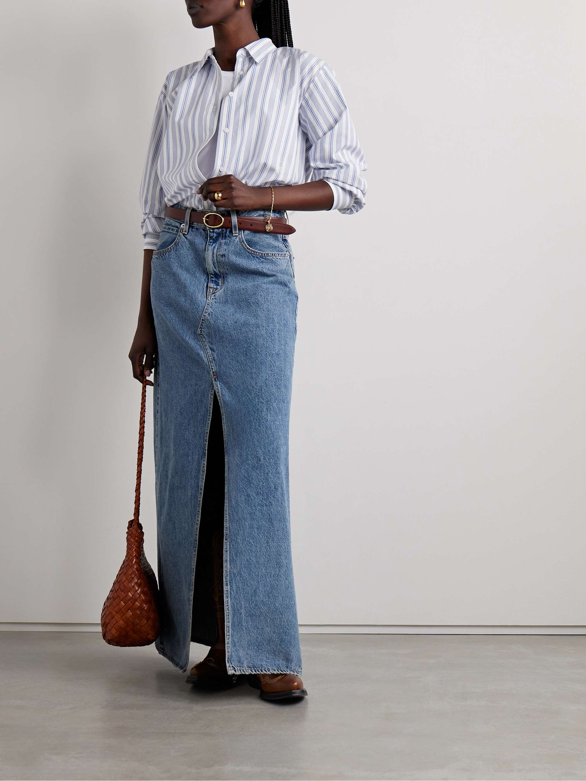 Hava striped cotton-voile shirt view