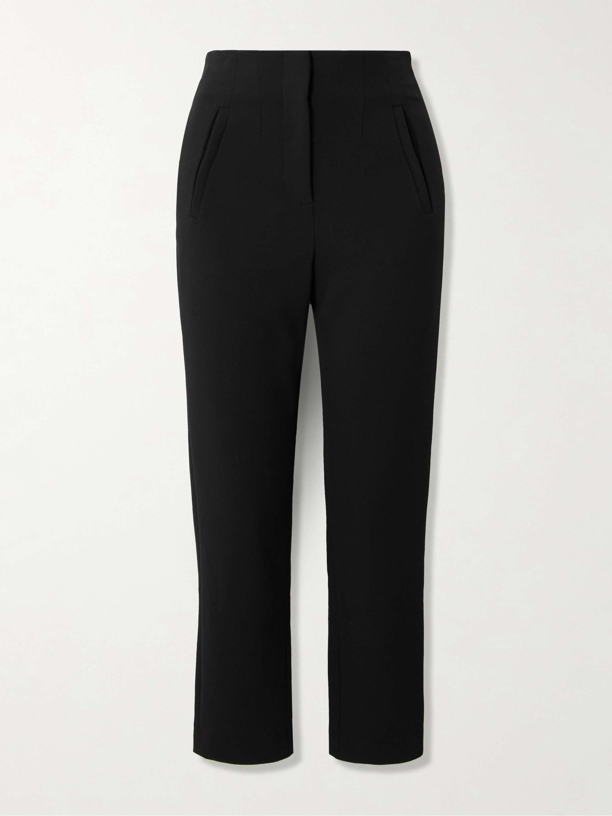 Stila cropped crepe straight-leg pants view