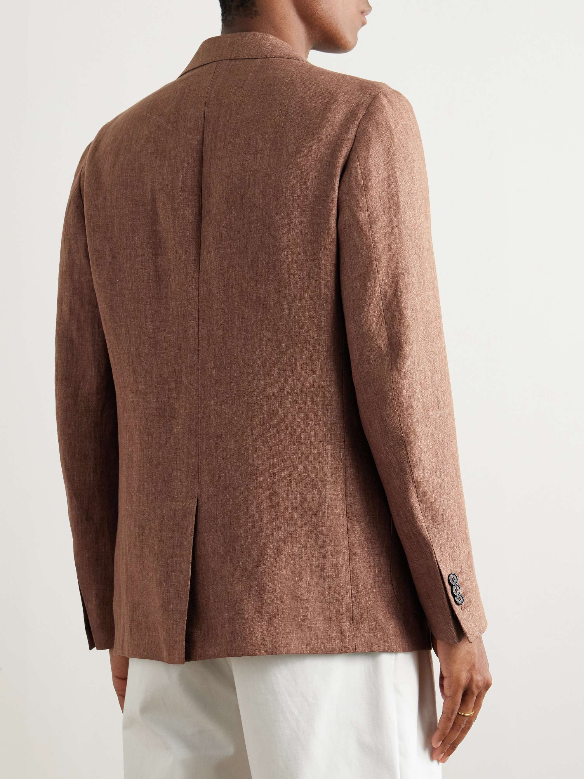 Venezia 1951 Slim-Fit Garment-Dyed Linen Suit Jacket view