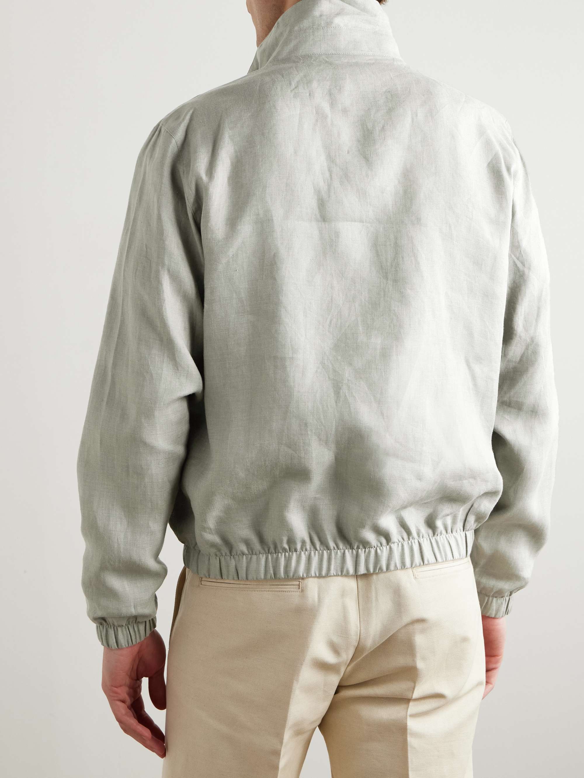 Reversible Linen Bomber Jacket view
