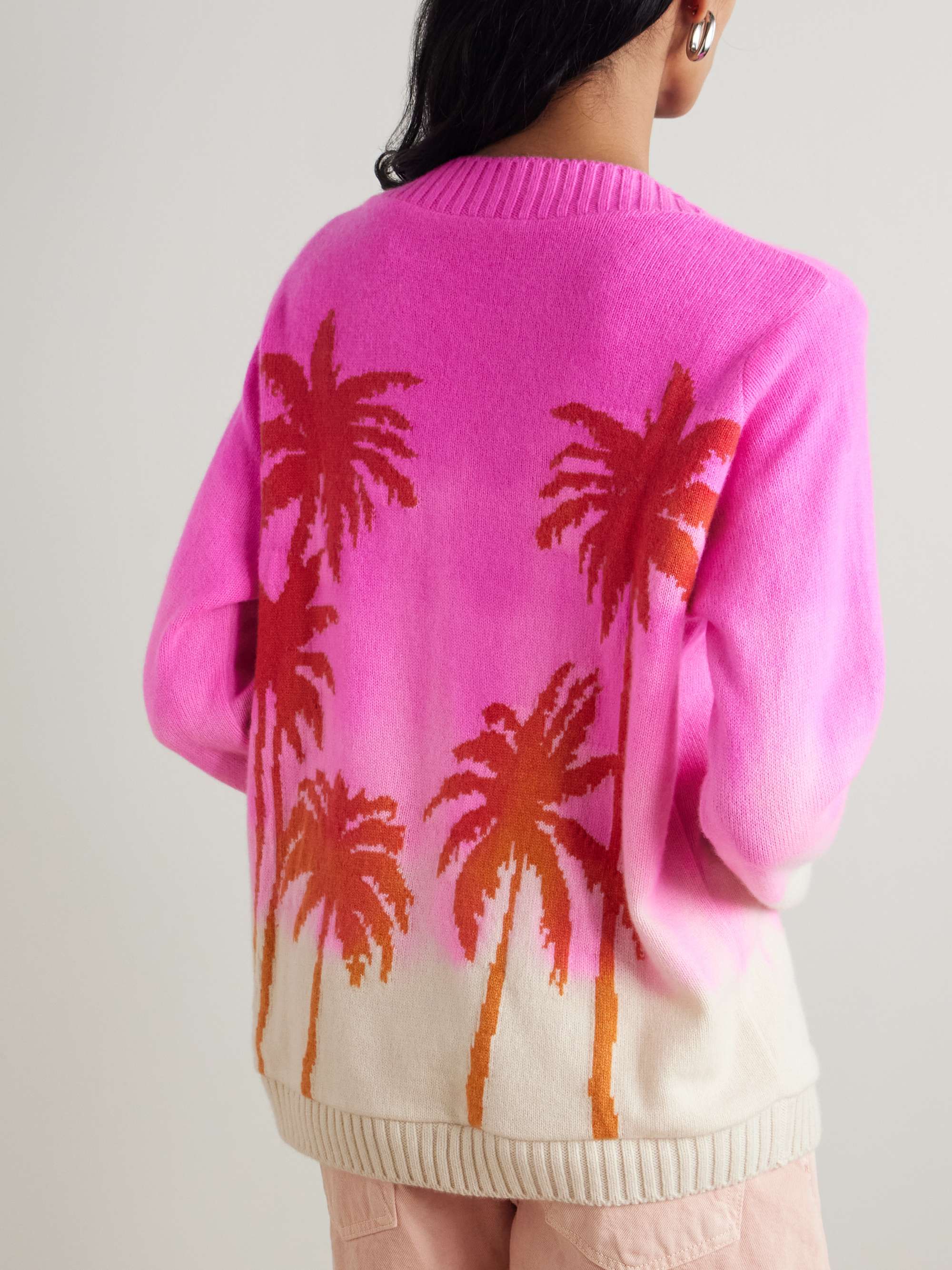 Intarsia cashmere sweater view