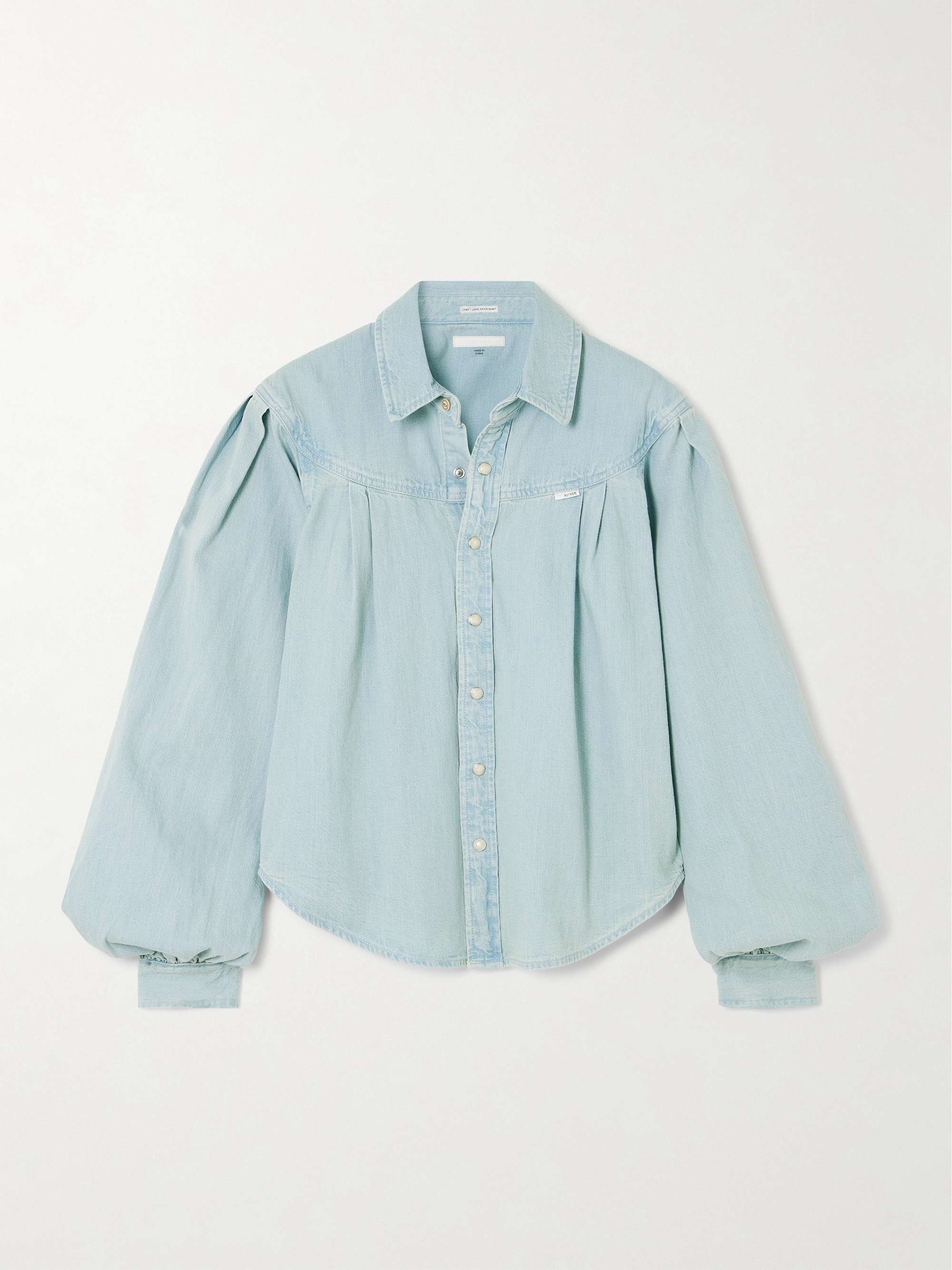 The Rhapsody Exes pleated denim shirt view