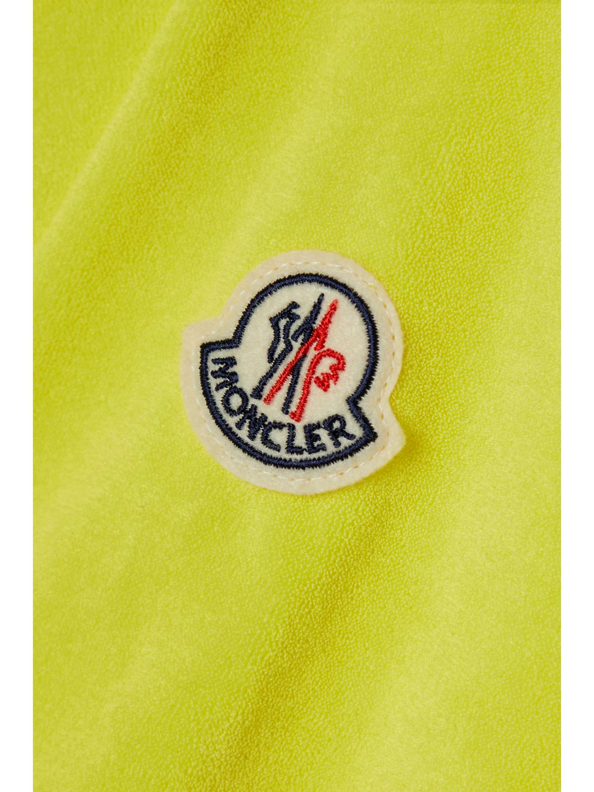 Cotton-blend terry polo shirt view