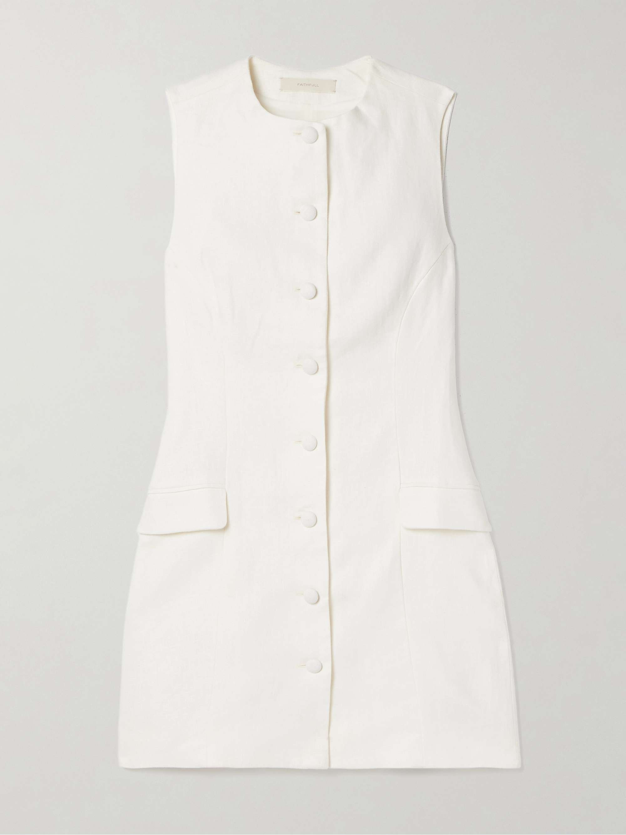 Jane linen mini dress view
