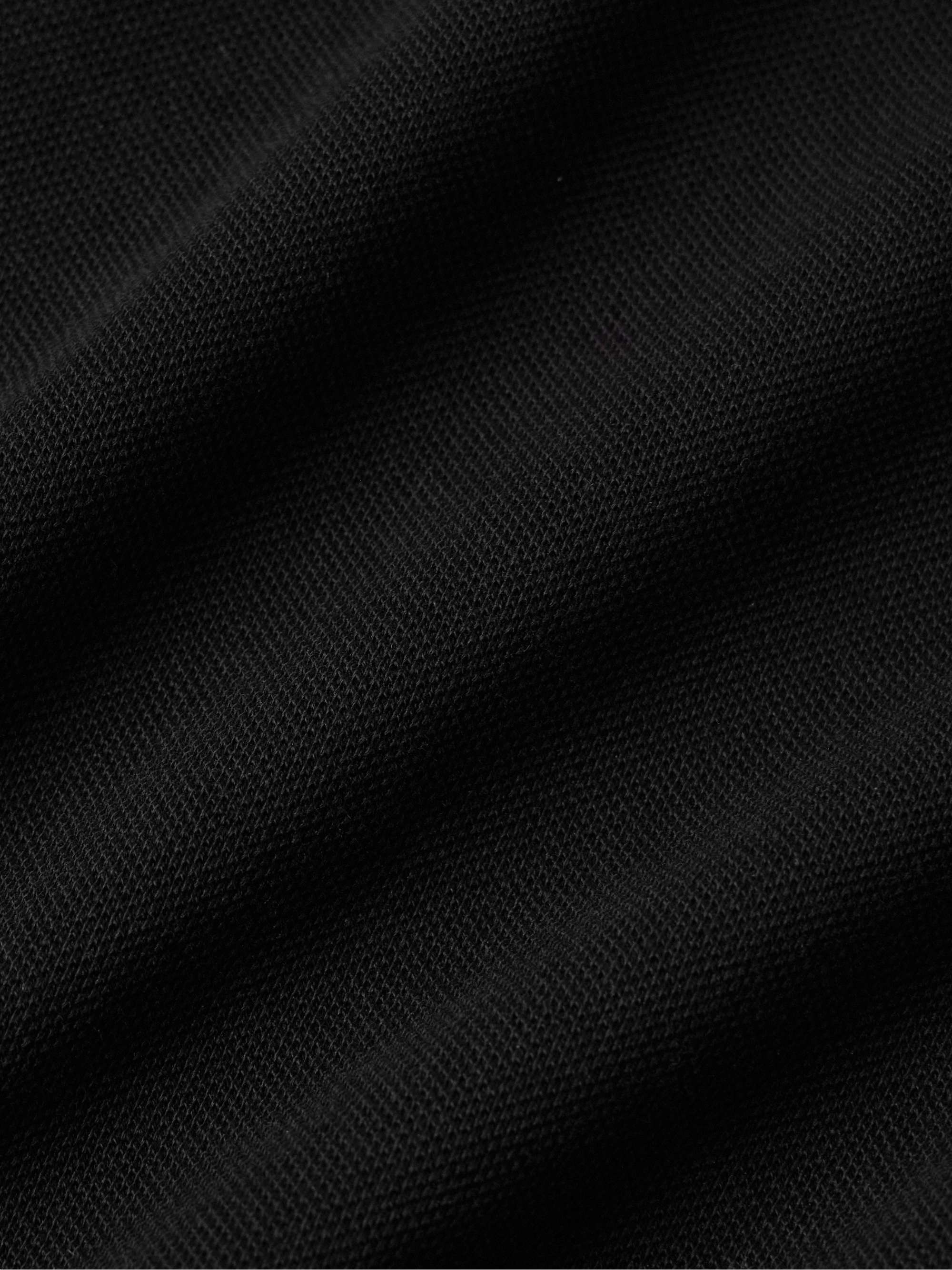 Slim-Fit Logo-Appliquéd Cotton-Piqué Polo Shirt view