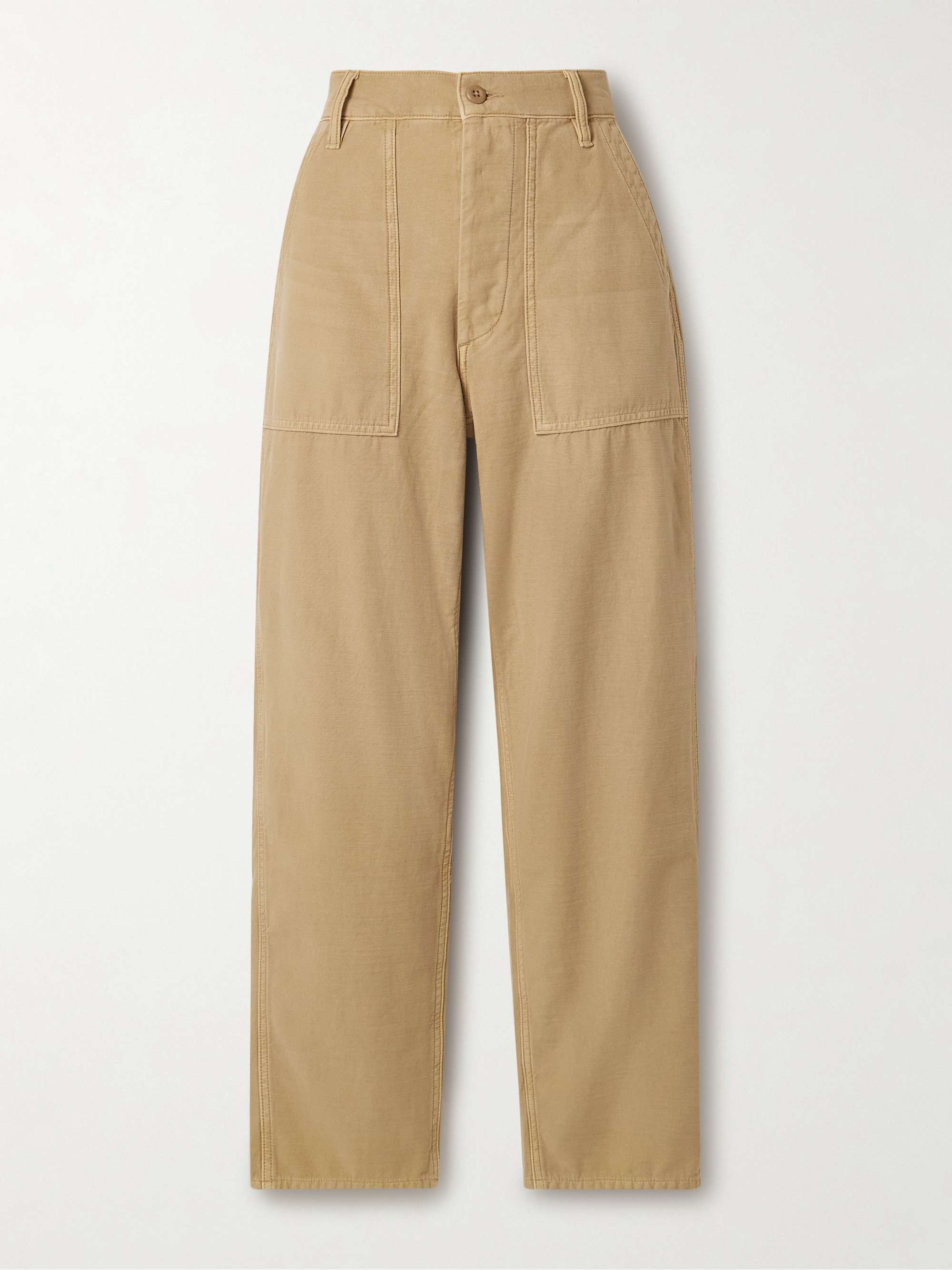 The Ricky cropped cotton straight-leg pants view