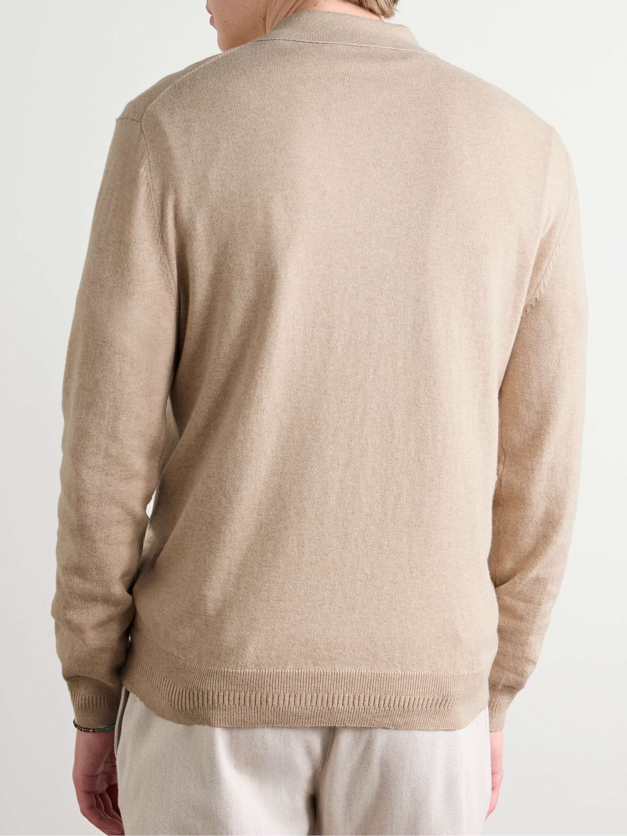 Teo Cotton and Cashmere-Blend Polo Shirt view