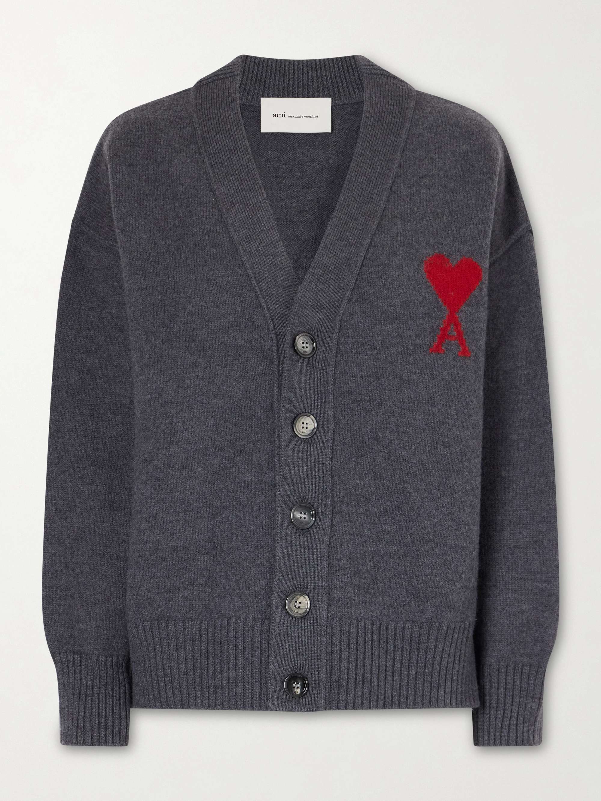 + NET SUSTAIN ADC intarsia wool cardigan view