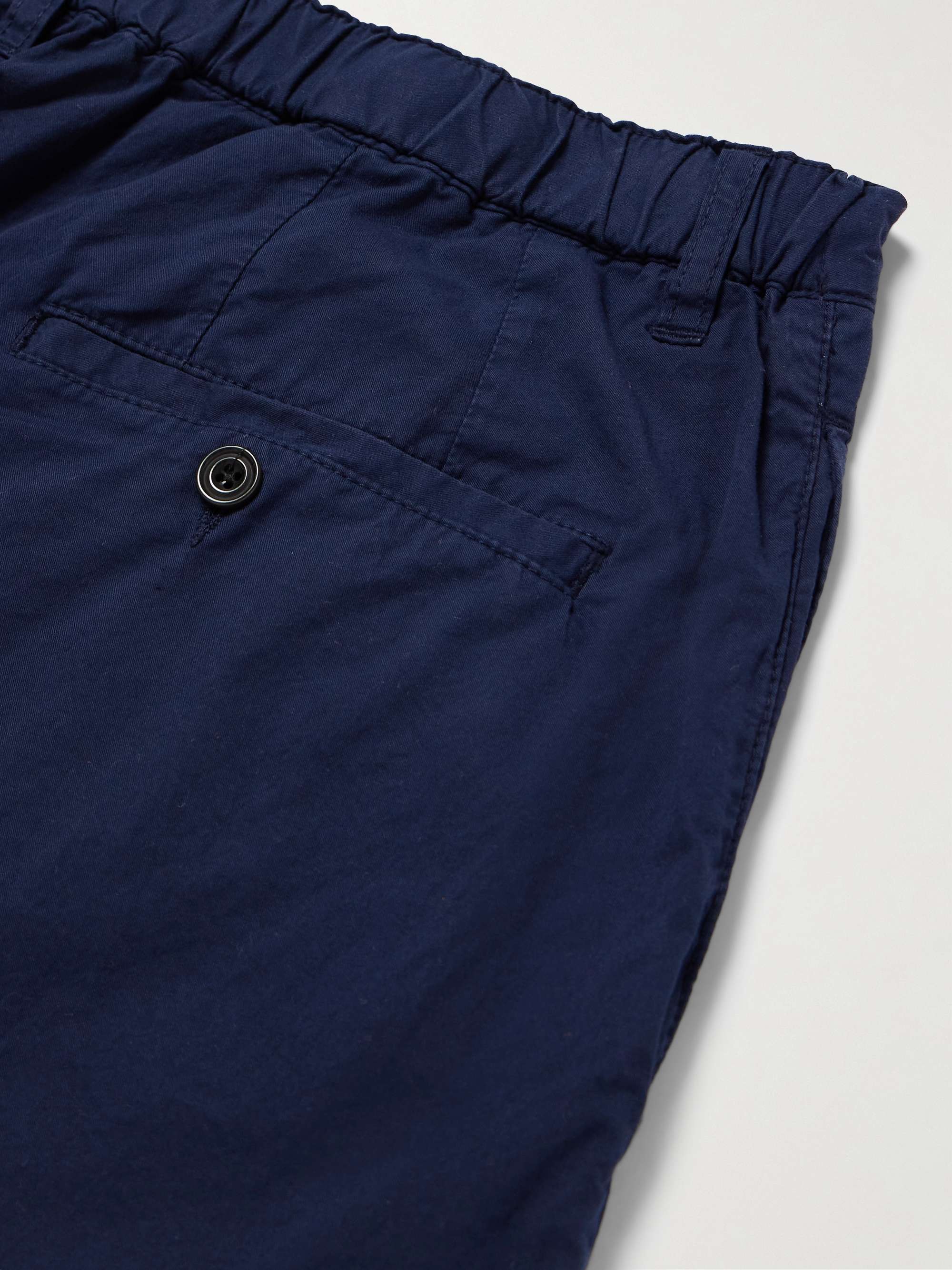 Tanker Slim-Fit Straight-Leg Cotton Drawstring Trousers view