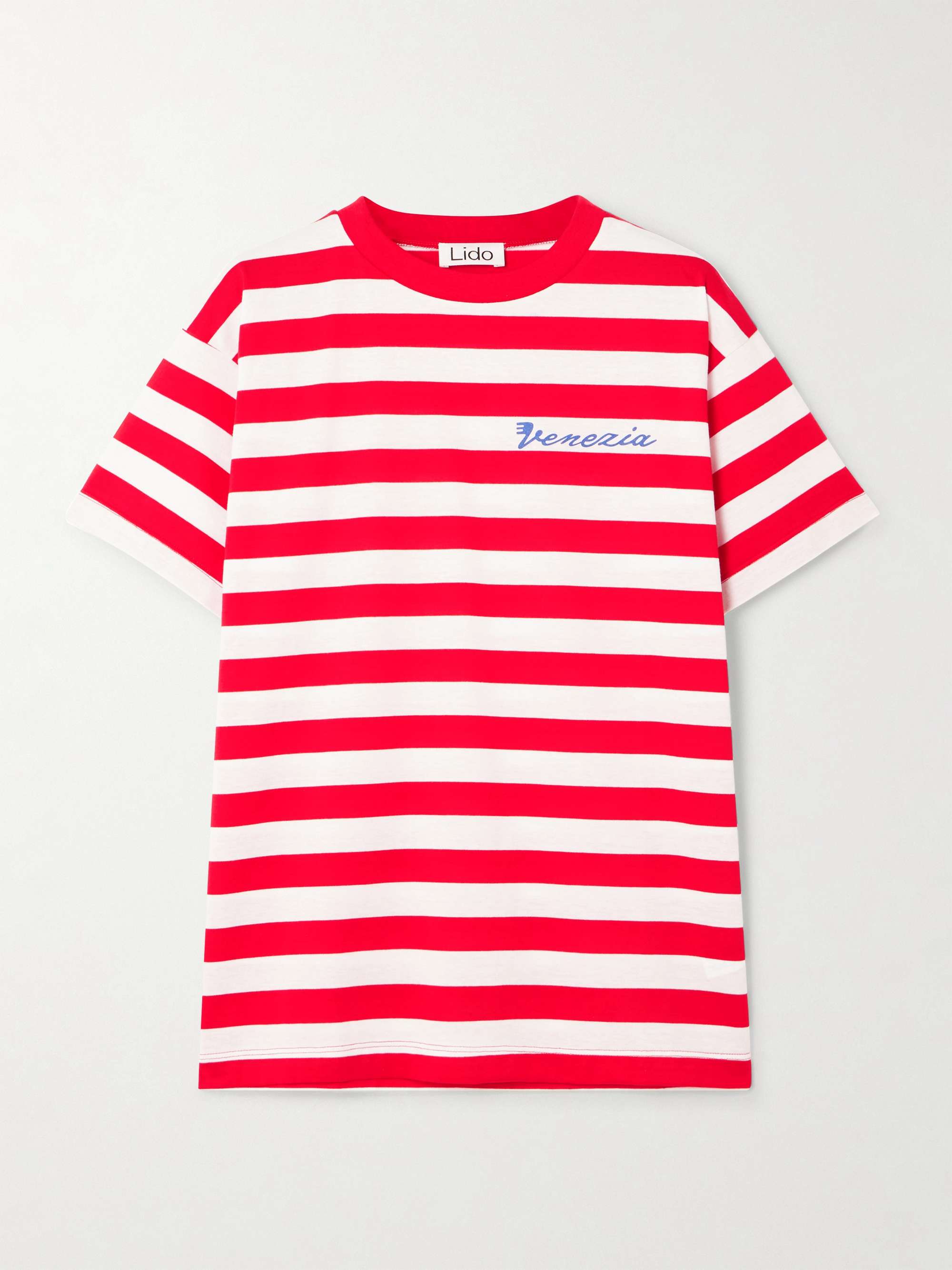 Venezia printed striped cotton-jersey T-shirt view