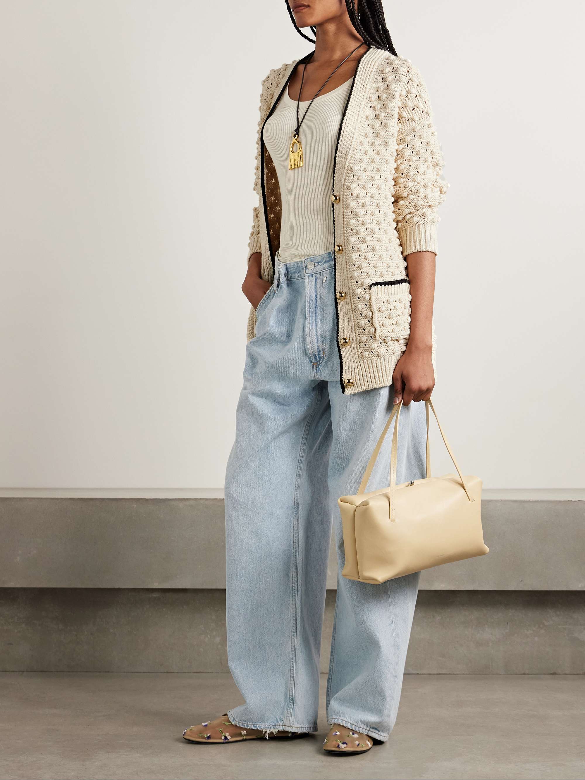The Bauble textured-knit cotton cardigan view