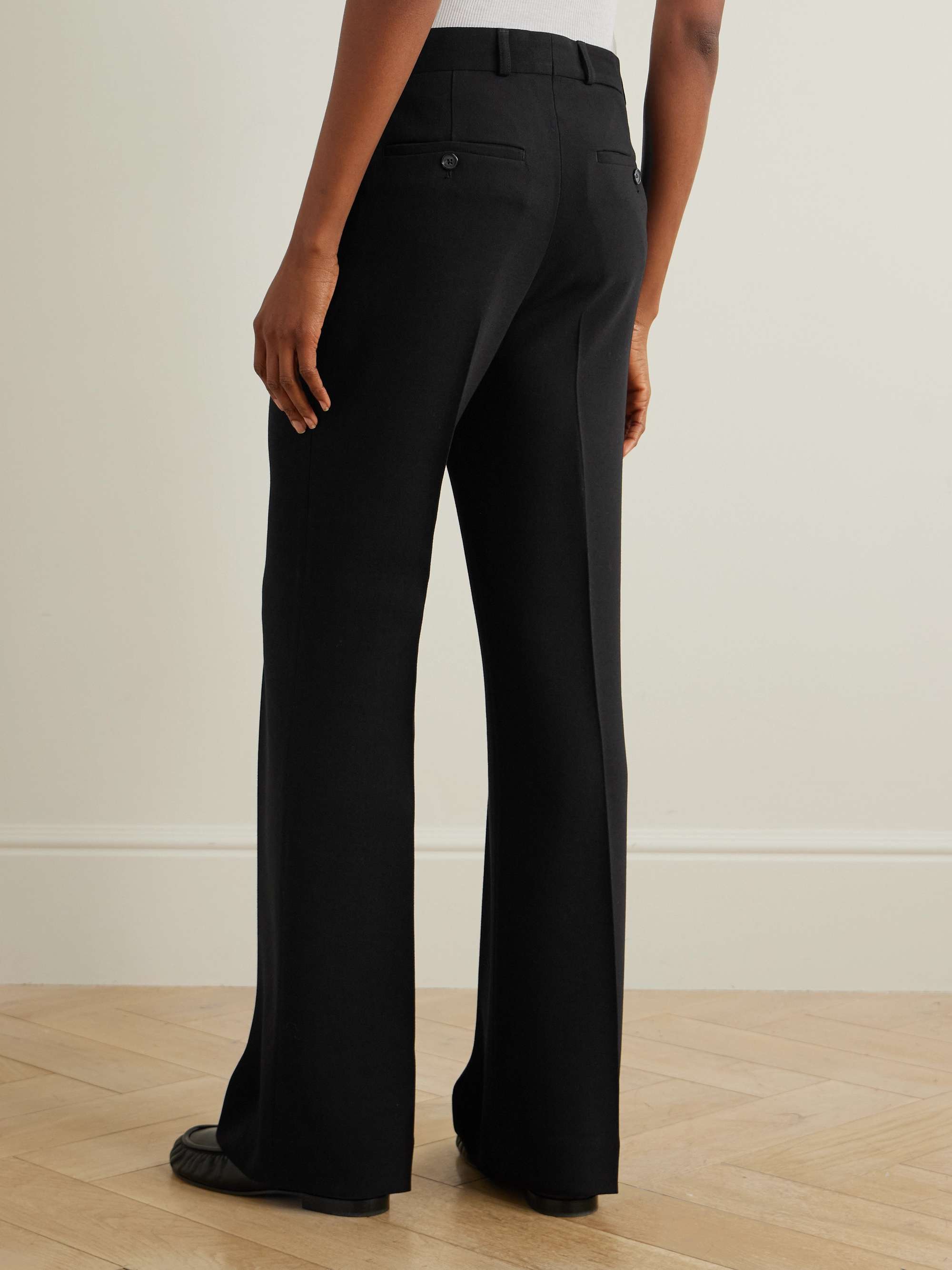 Crepe wide-leg pants view