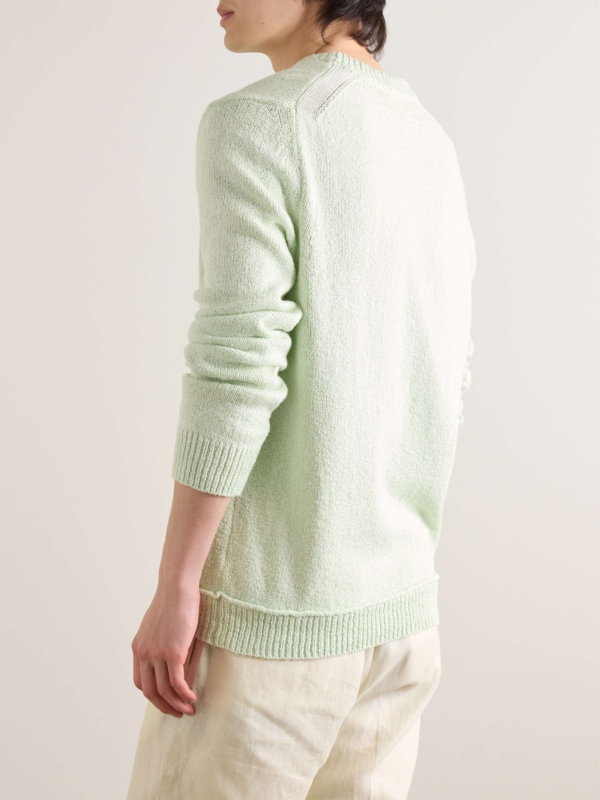 Organic Cotton and Silk-Blend Sweater view