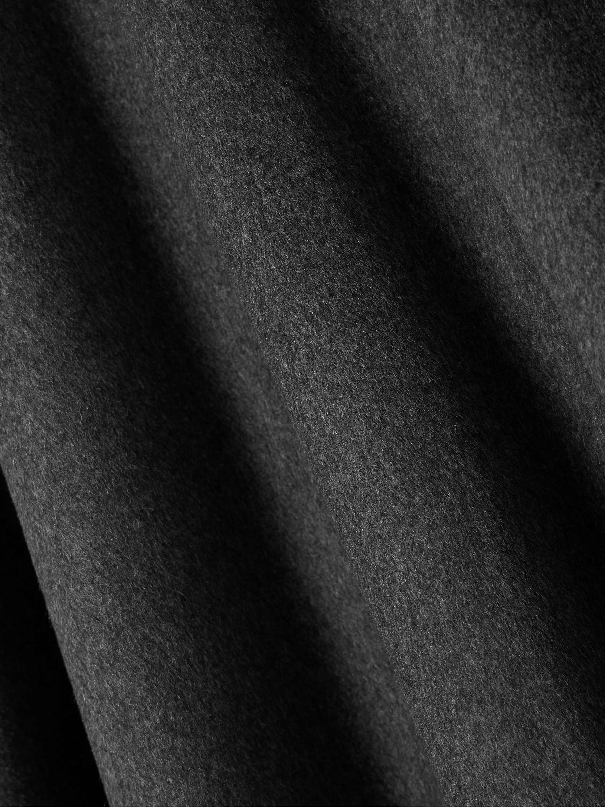 Recycled wool-blend felt midi skirt view