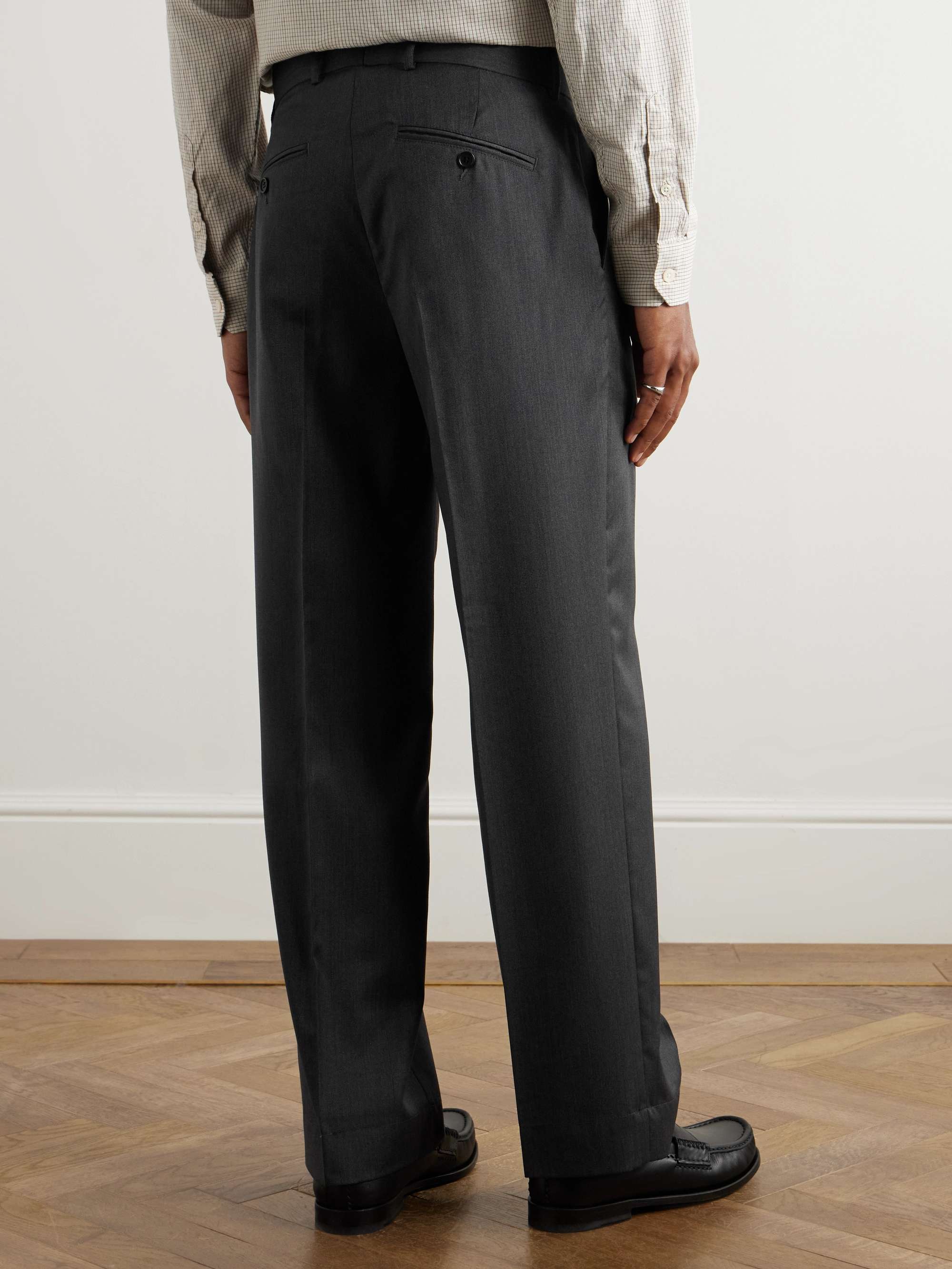 Service Pleated Wool Trousers view