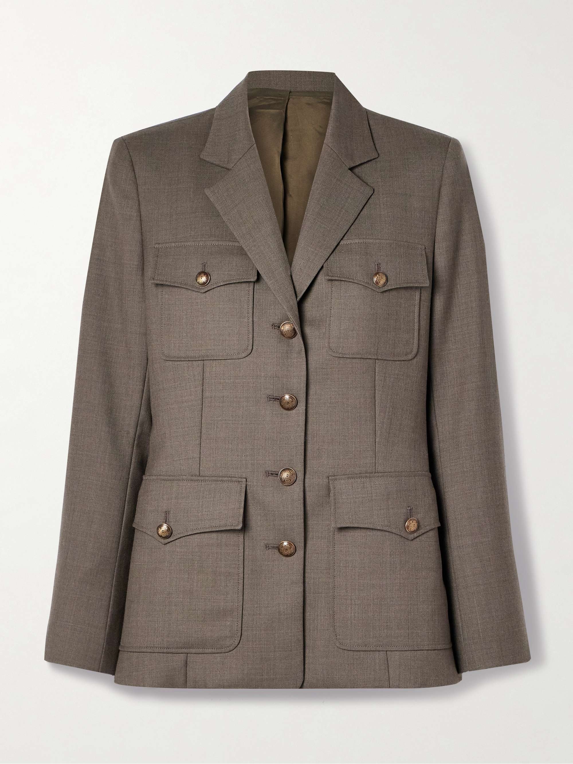 Nelson wool-twill jacket view