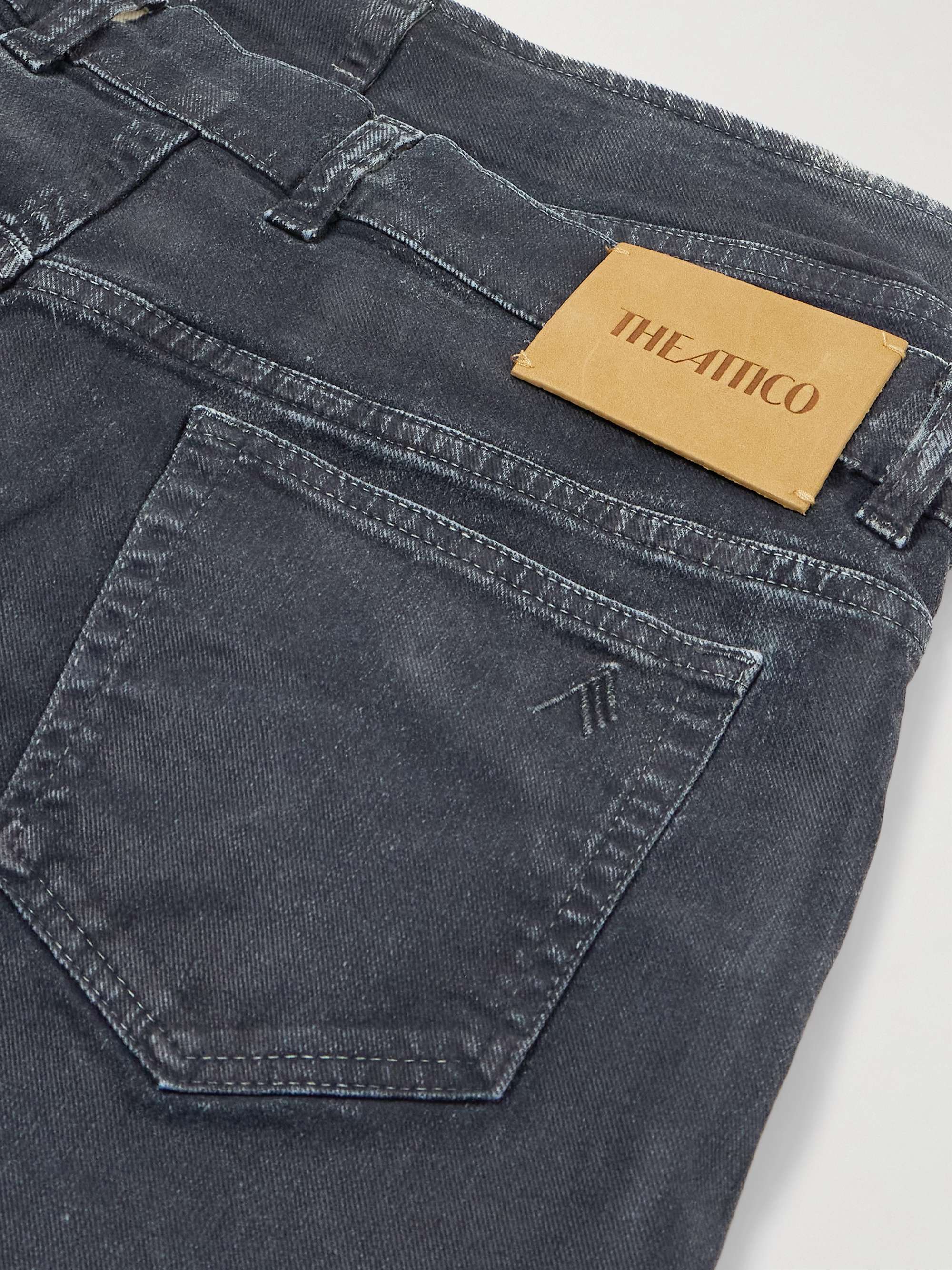 Coated boyfriend jeans view