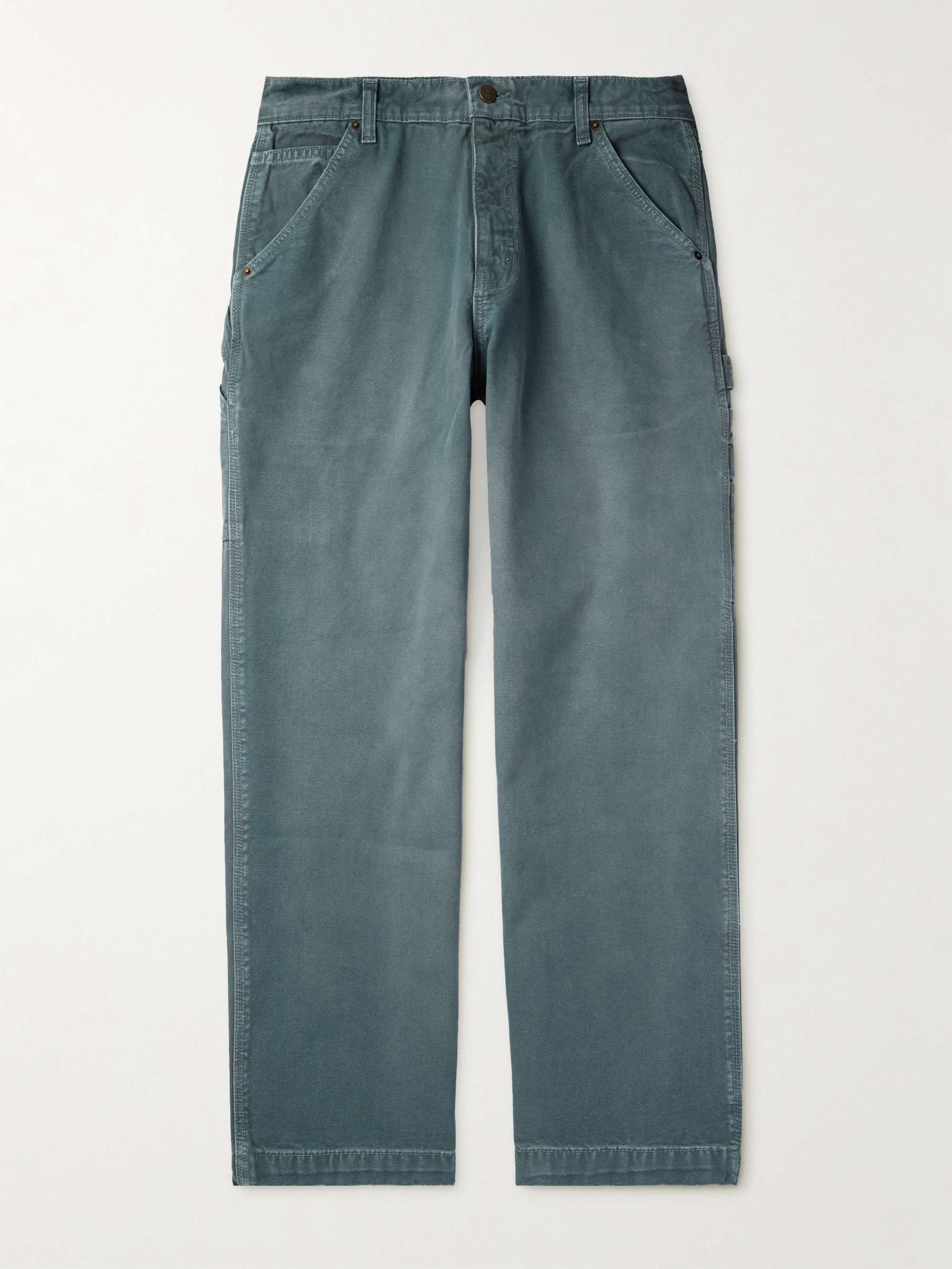 Carpenter Straight-Leg Cotton-Canvas Trousers view
