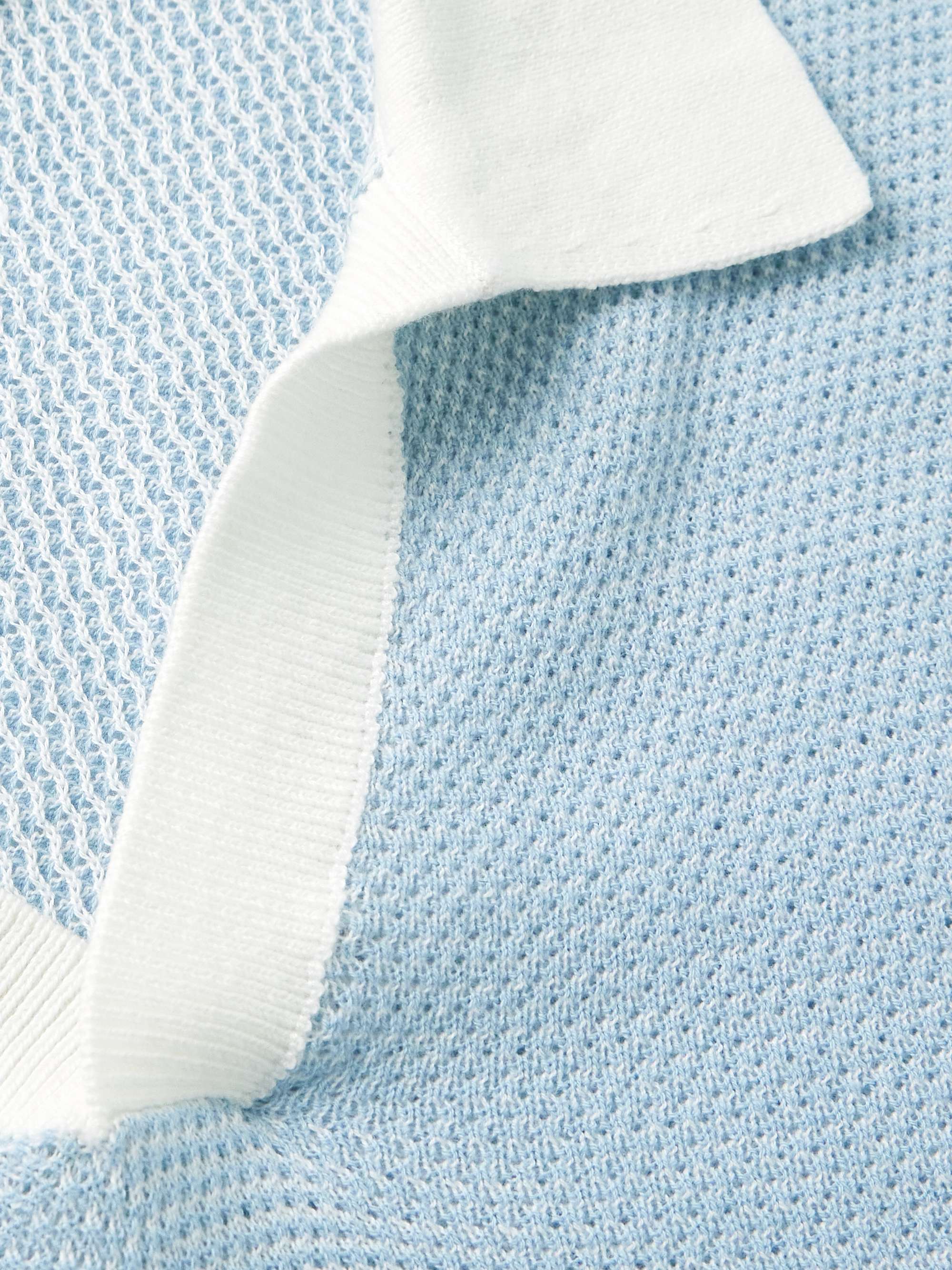 Johnny Two-Tone Cotton Polo Shirt view