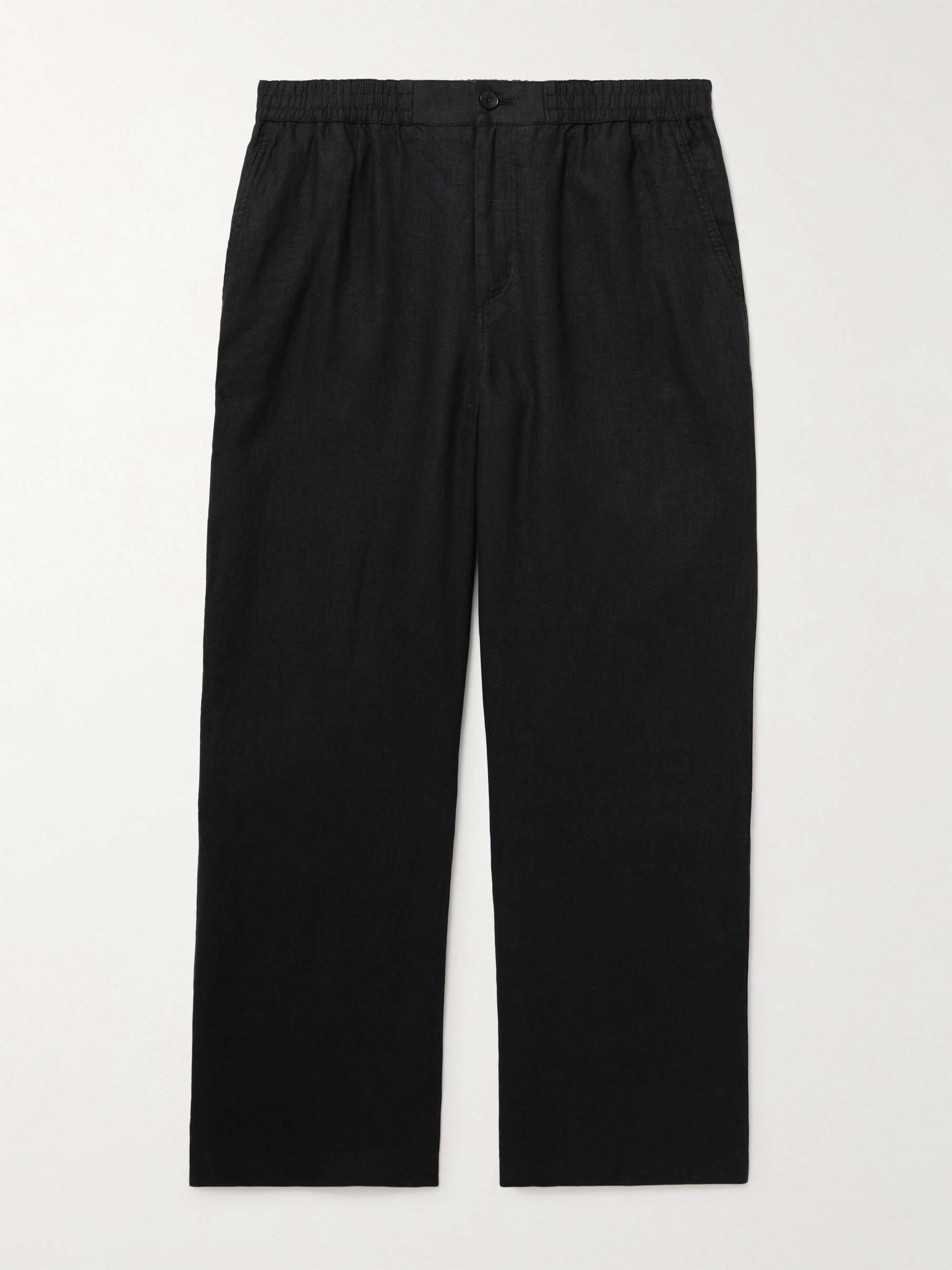 Arthur Wide-Leg Linen Drawstring Trousers view