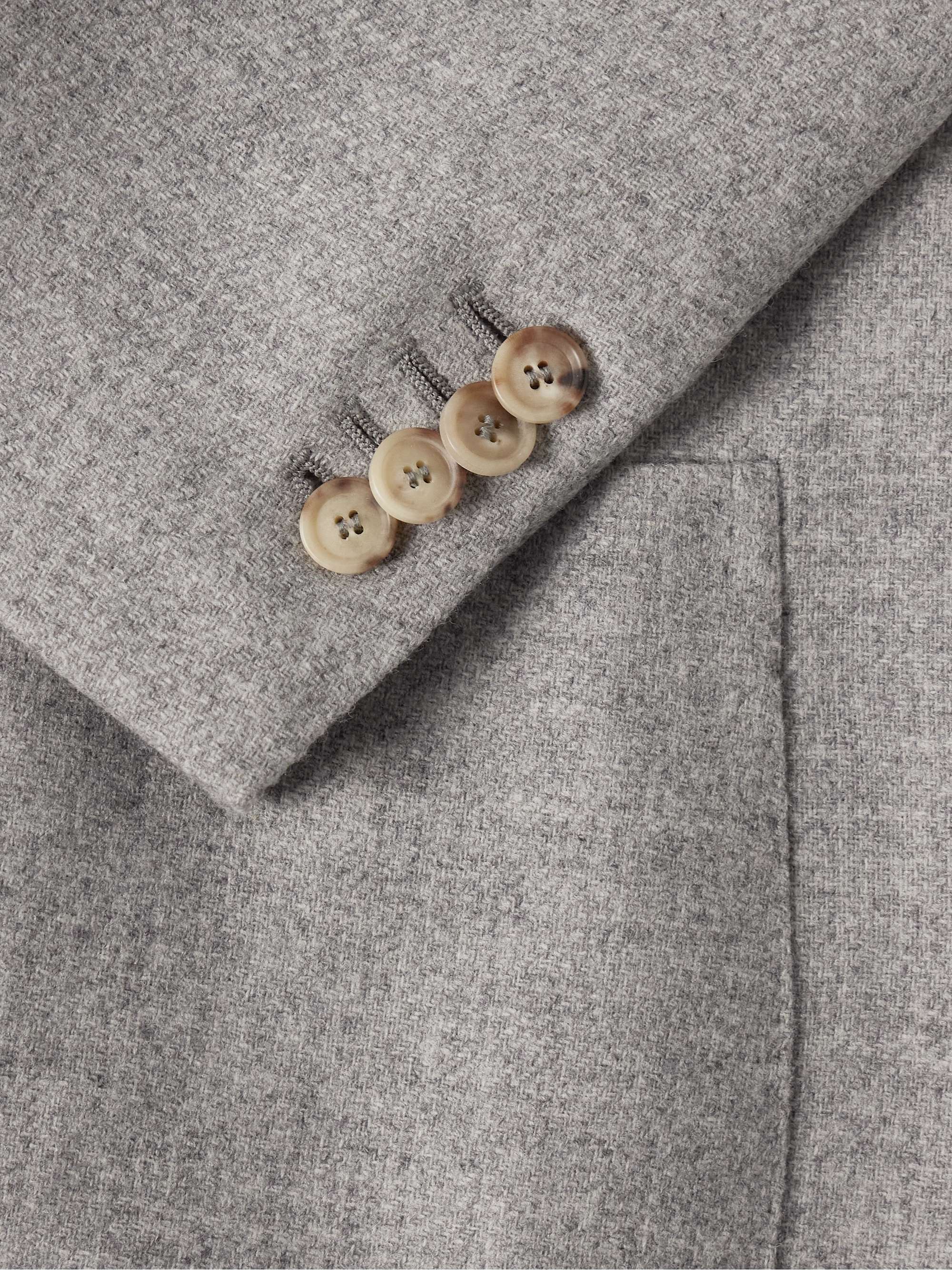 Slim-Fit Virgin Wool and Cashmere-Blend Blazer view