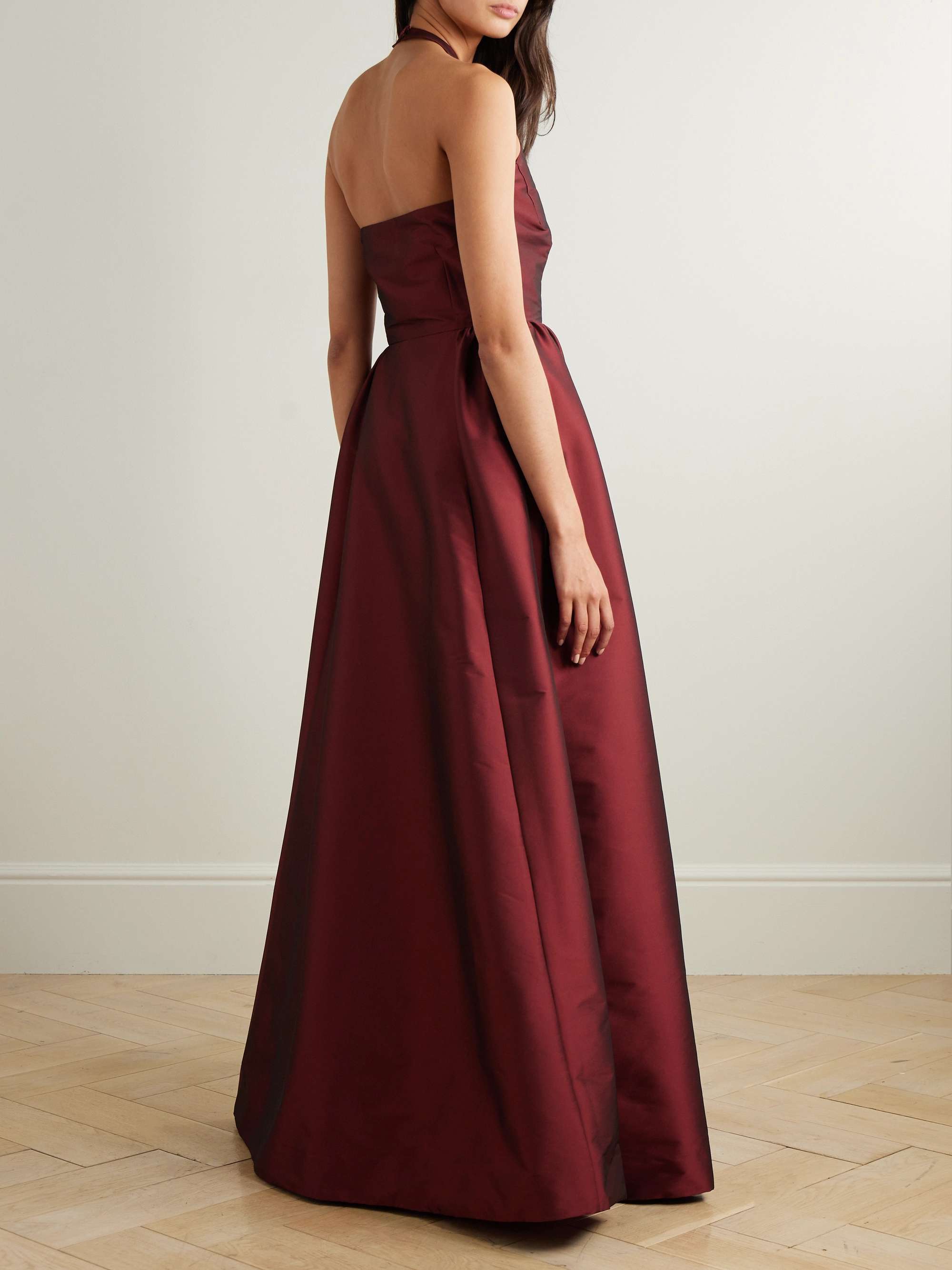 Jones taffeta halterneck gown view