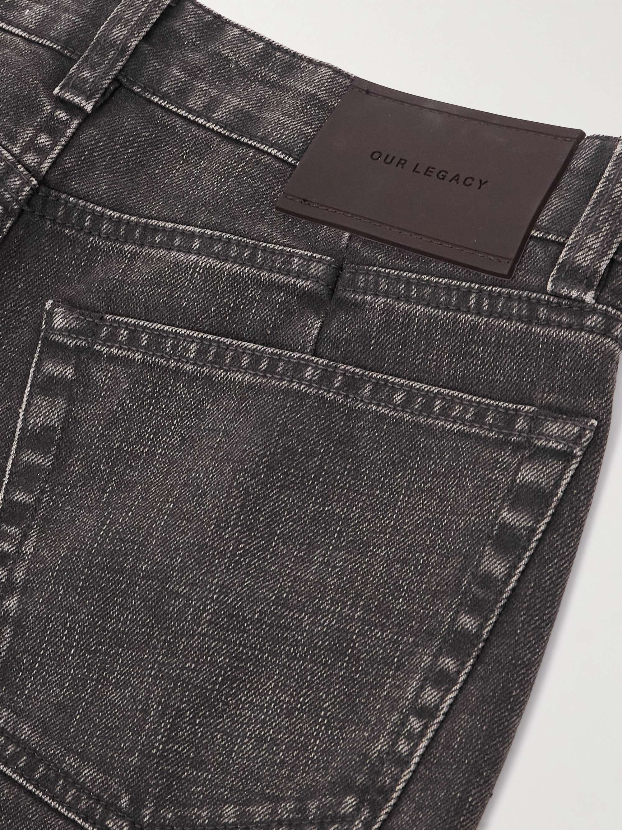Treble Cut paneled high-rise wide-leg jeans view
