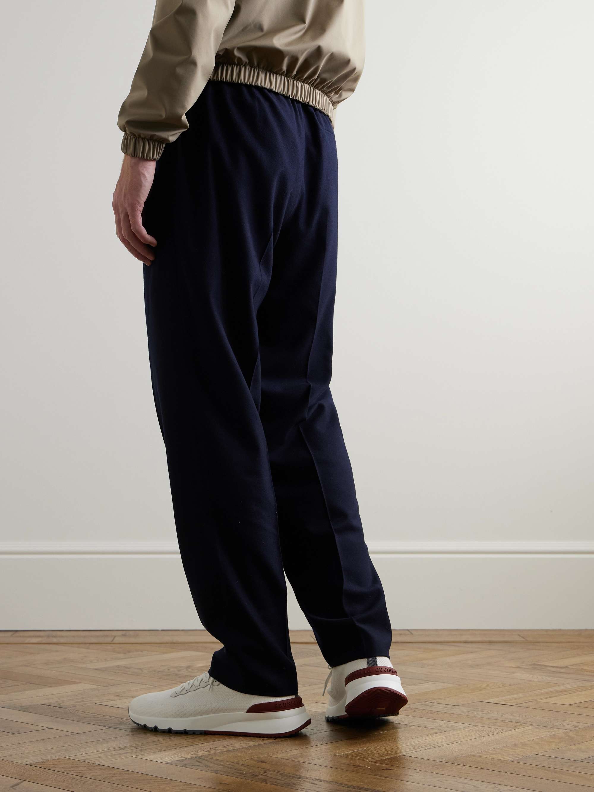 Gaspard Tapered Virgin Wool and Cashmere-Blend Trousers view