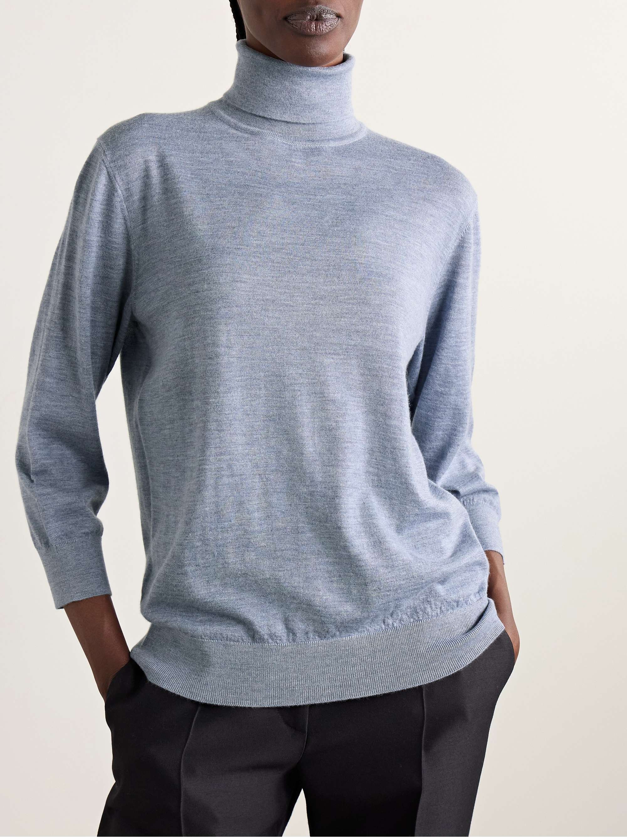 Hevos cashmere turtleneck sweater view