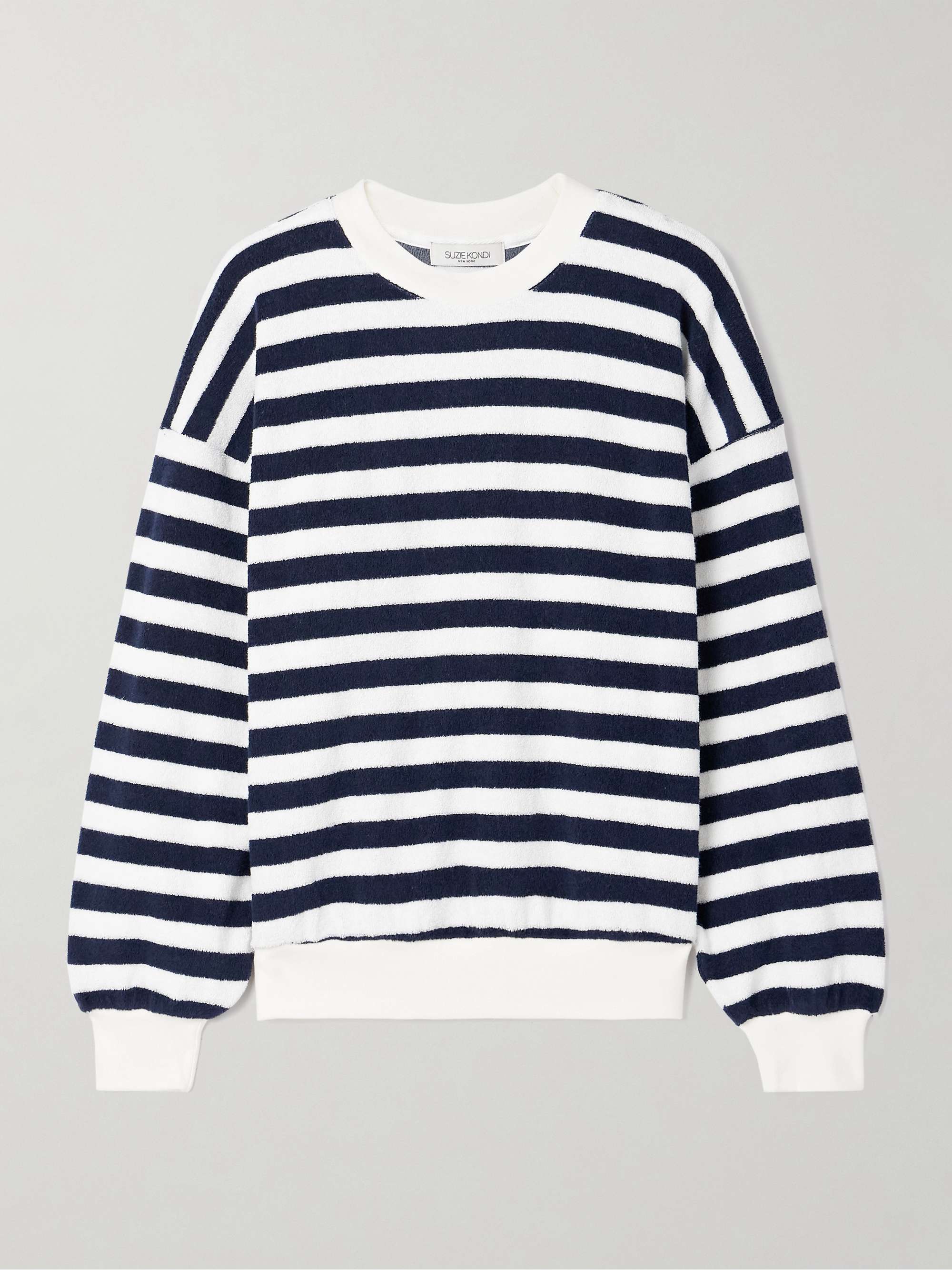 Sifno striped cotton-blend terry sweatshirt view