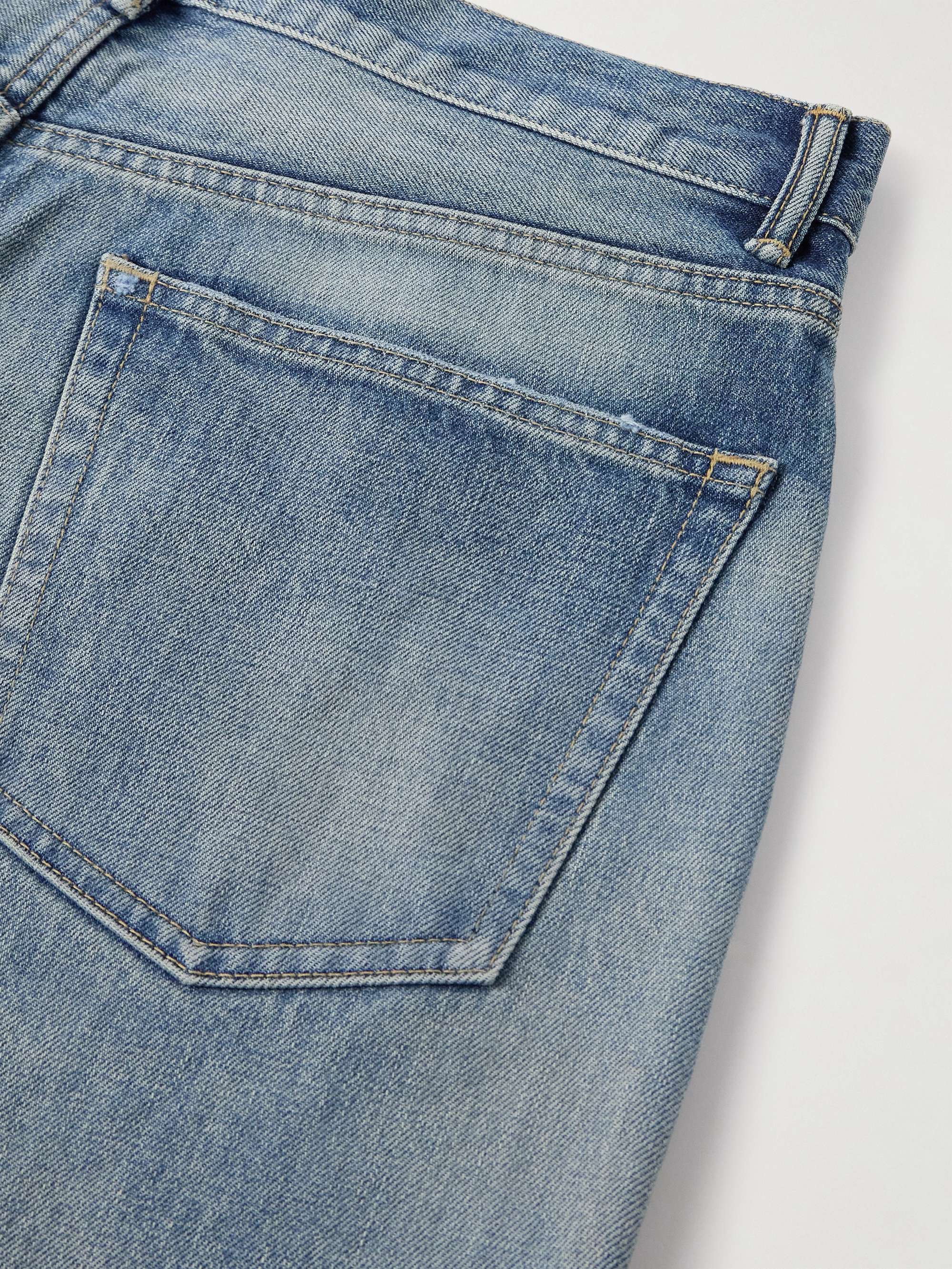Wyatt Straight-Leg Distressed Jeans view